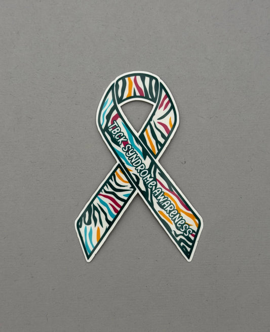 TBCK Syndrome Awareness Ribbon Sticker