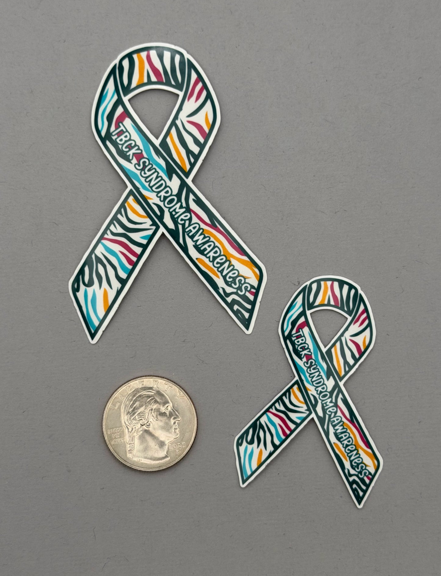 TBCK Syndrome Awareness Ribbon Sticker