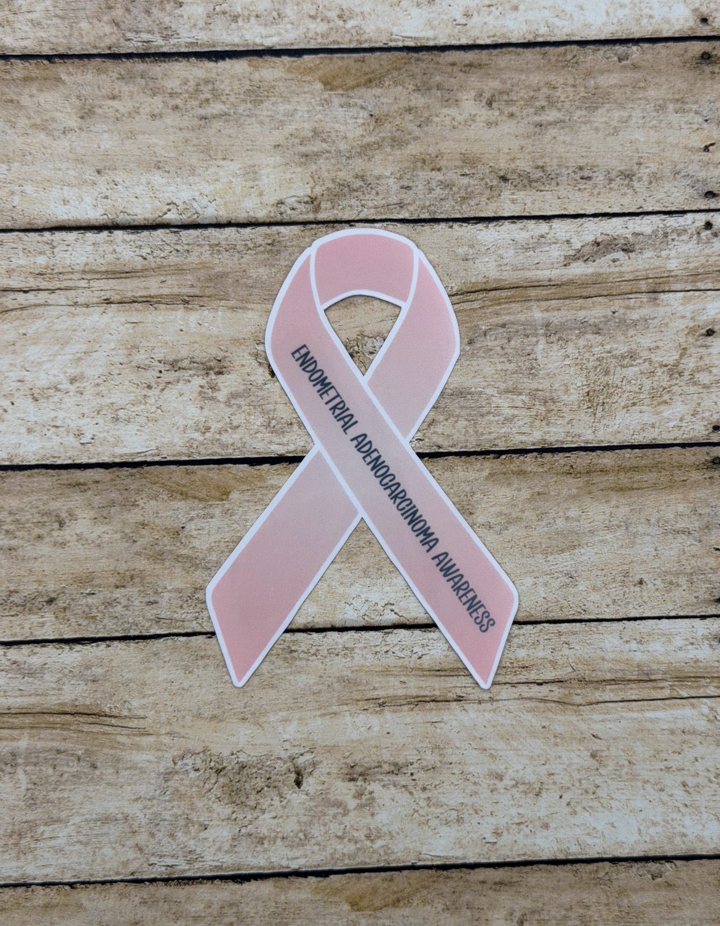 Endometrial Adenocarcinoma Awareness Ribbon Sticker or Magnet