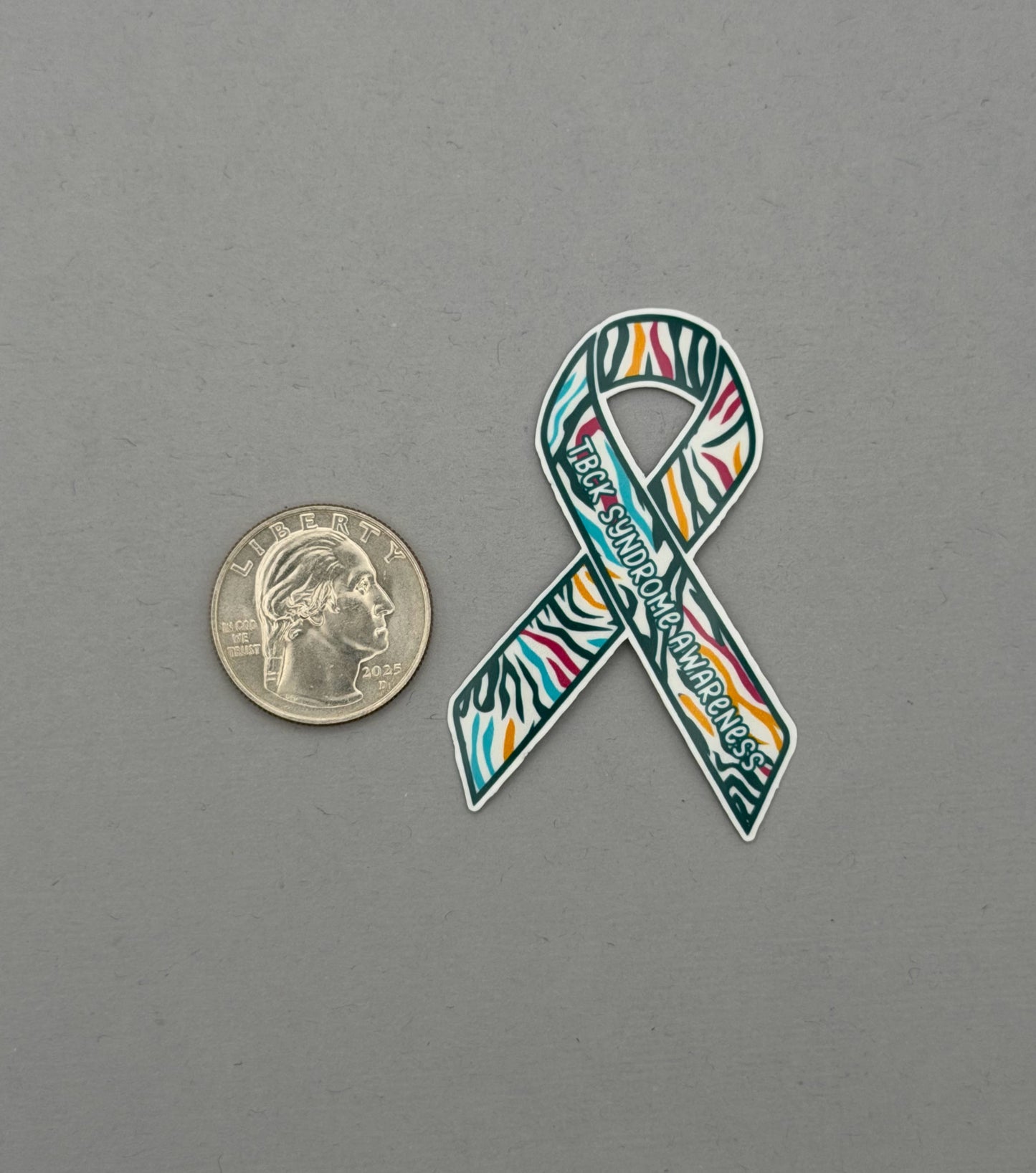 TBCK Syndrome Awareness Ribbon Sticker