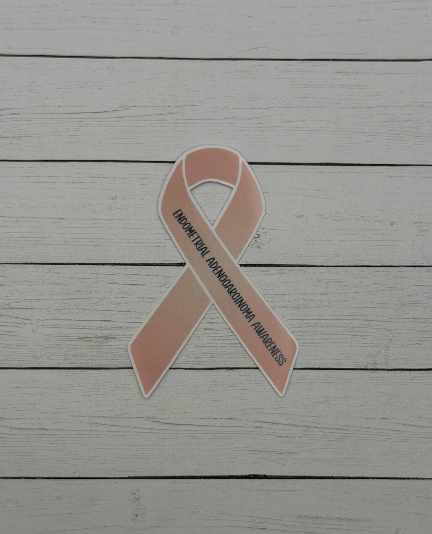 Endometrial Adenocarcinoma Awareness Ribbon Sticker or Magnet