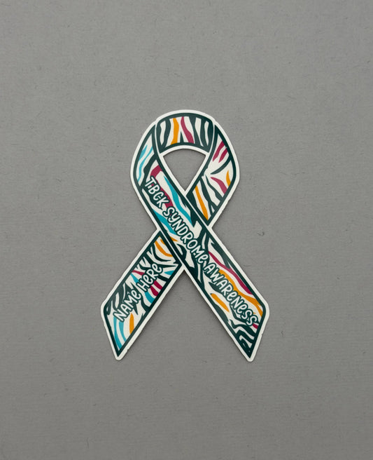 TBCK Awareness Custom Awareness Ribbon Sticker