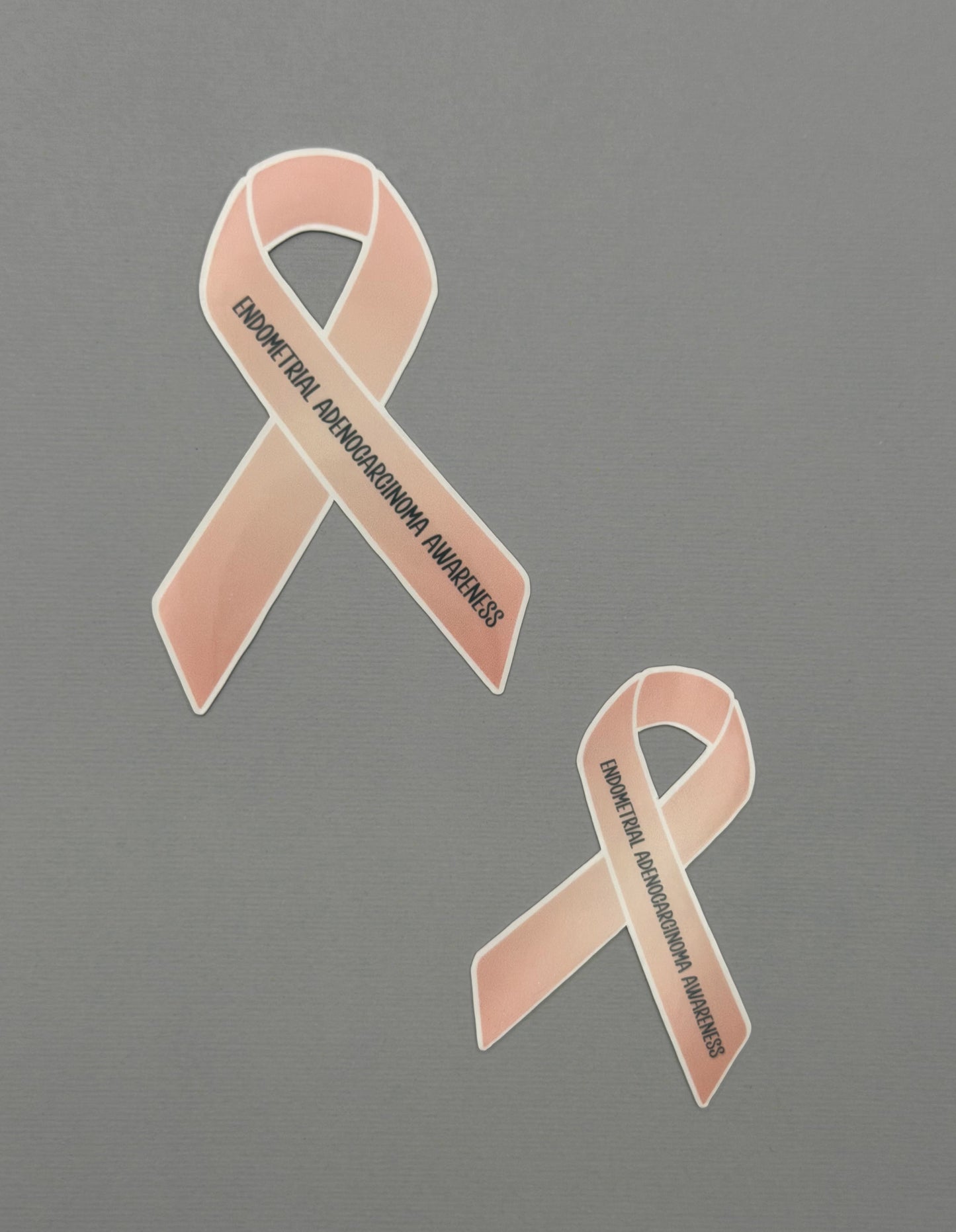 Endometrial Adenocarcinoma Awareness Ribbon Sticker or Magnet