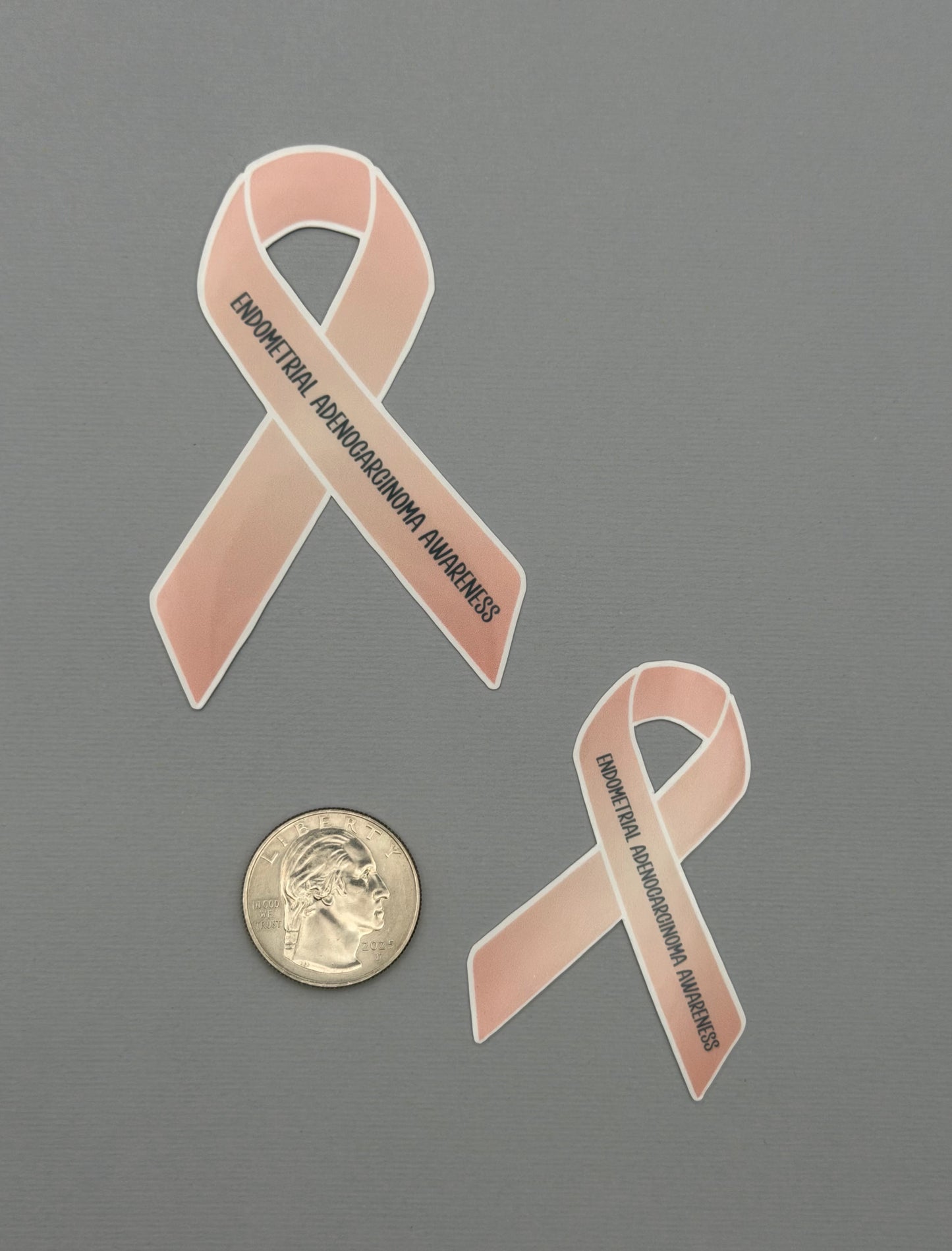 Endometrial Adenocarcinoma Awareness Ribbon Sticker or Magnet