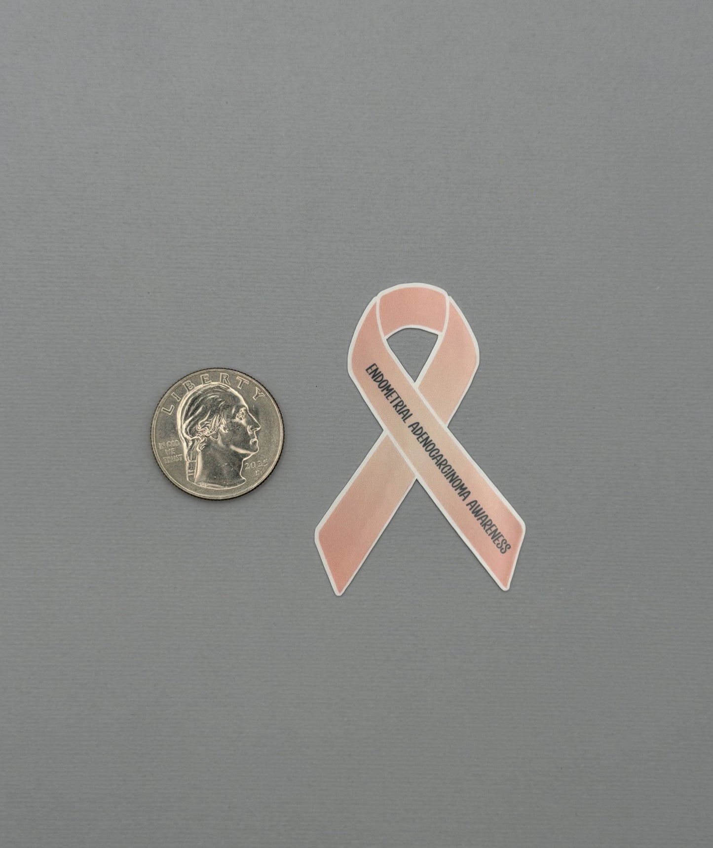 Endometrial Adenocarcinoma Awareness Ribbon Sticker or Magnet