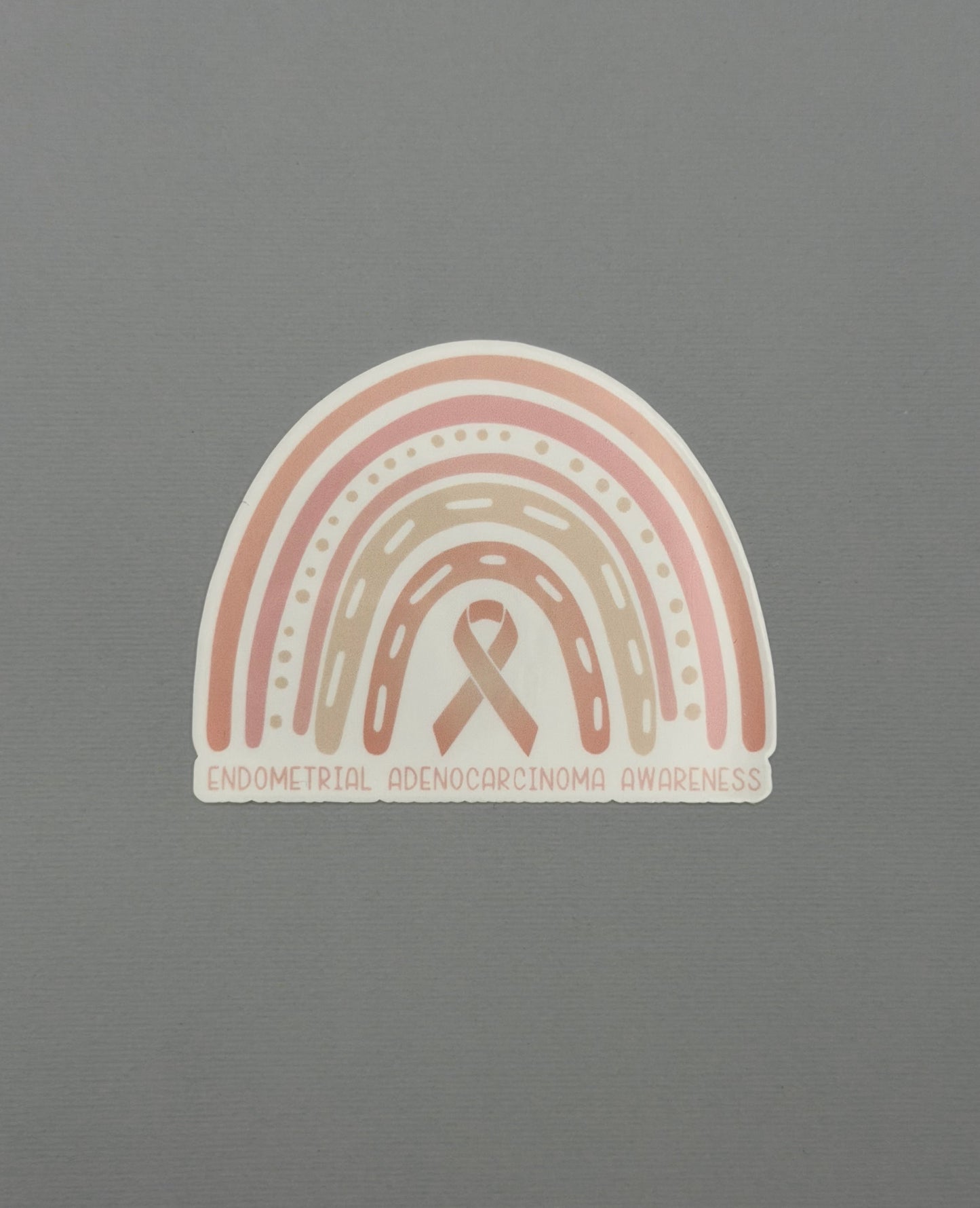 Endometrial Adenocarcinoma Awareness Rainbow Sticker or Magnet