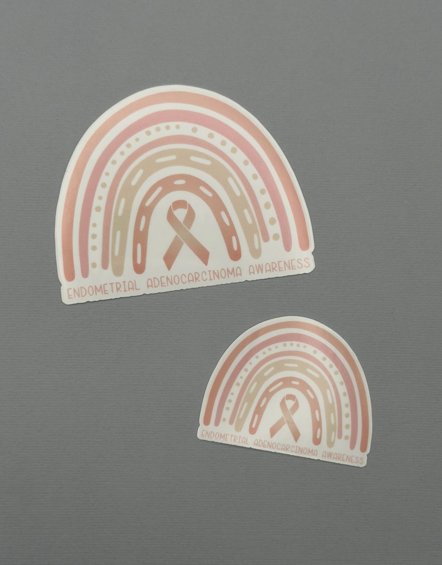 Endometrial Adenocarcinoma Awareness Rainbow Sticker or Magnet