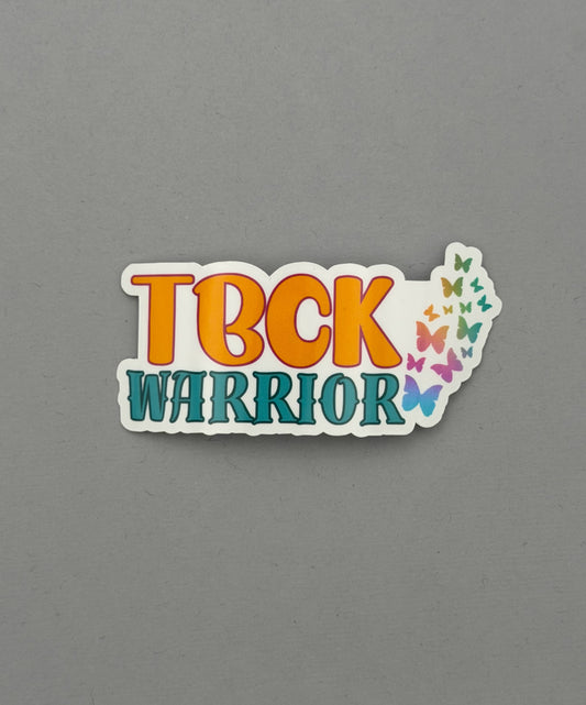 TBCK Syndrome Warrior Butterflies Sticker