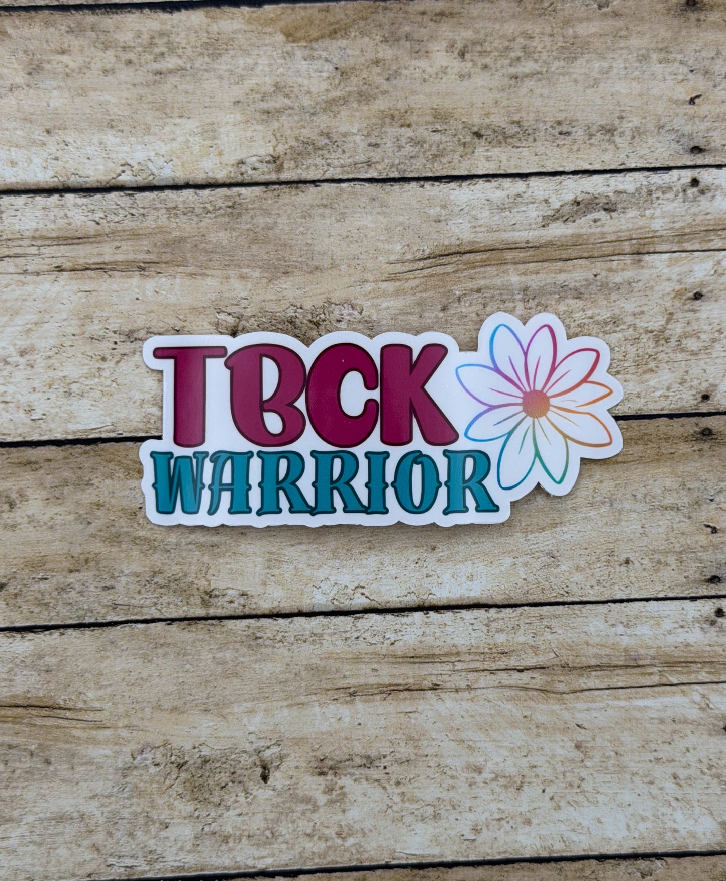 TBCK Syndrome Warrior Flower Sticker