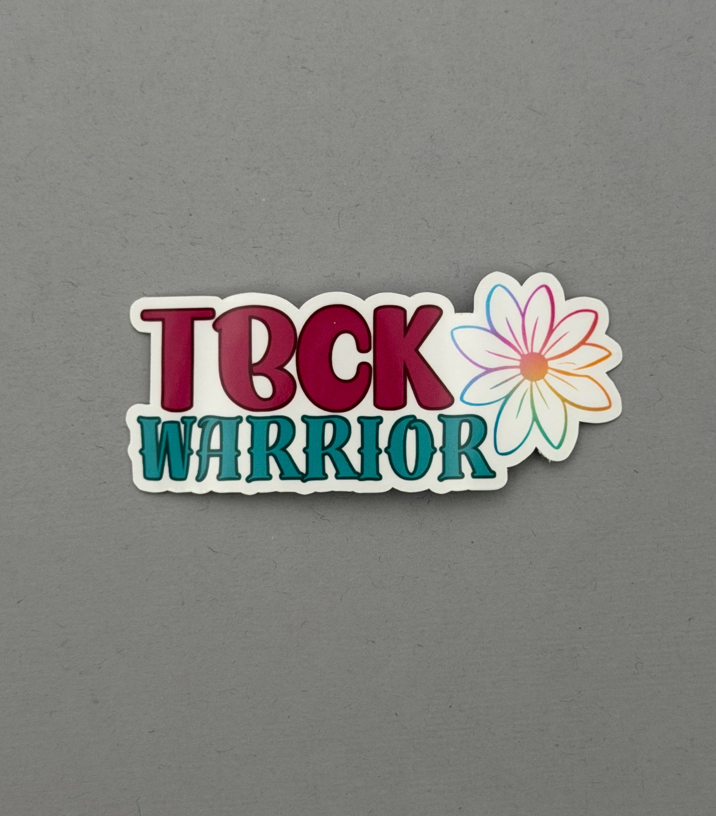 TBCK Syndrome Warrior Flower Sticker