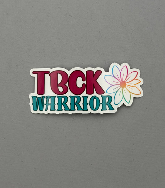 TBCK Syndrome Warrior Flower Sticker