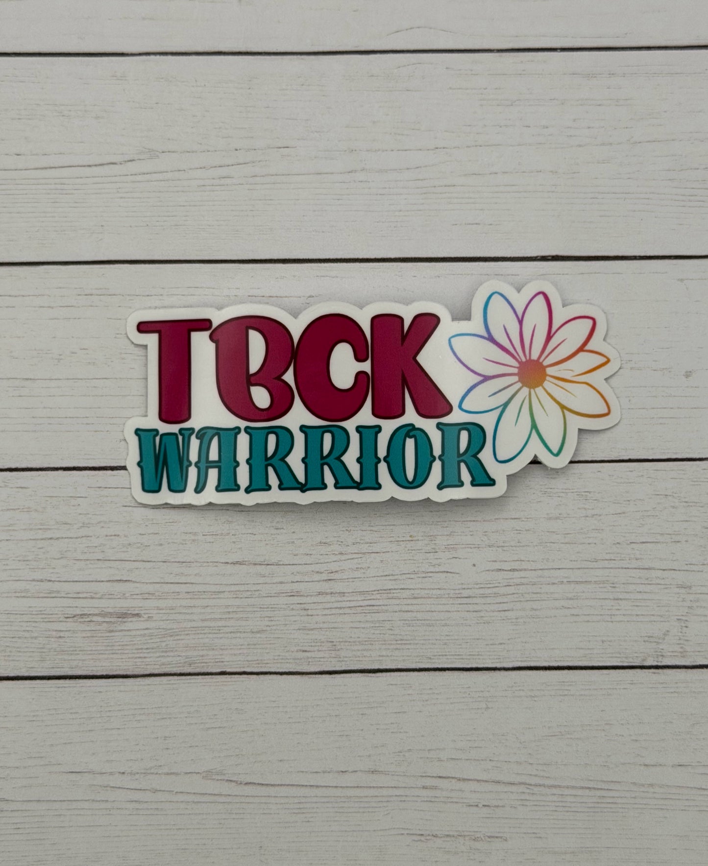 TBCK Syndrome Warrior Flower Sticker