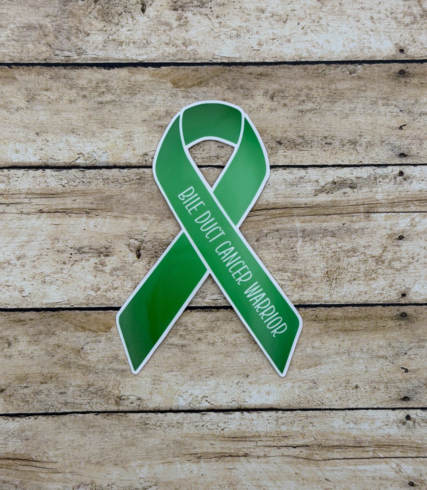 Bile Duct Cancer Warrior Ribbon Sticker