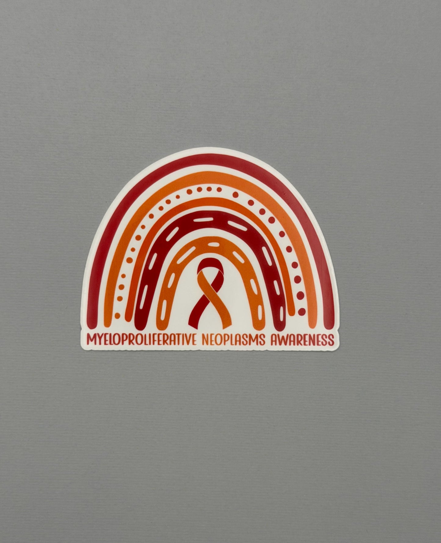 Myeloproliferative Neoplasms Awareness Rainbow Sticker or Magnet | MPNs