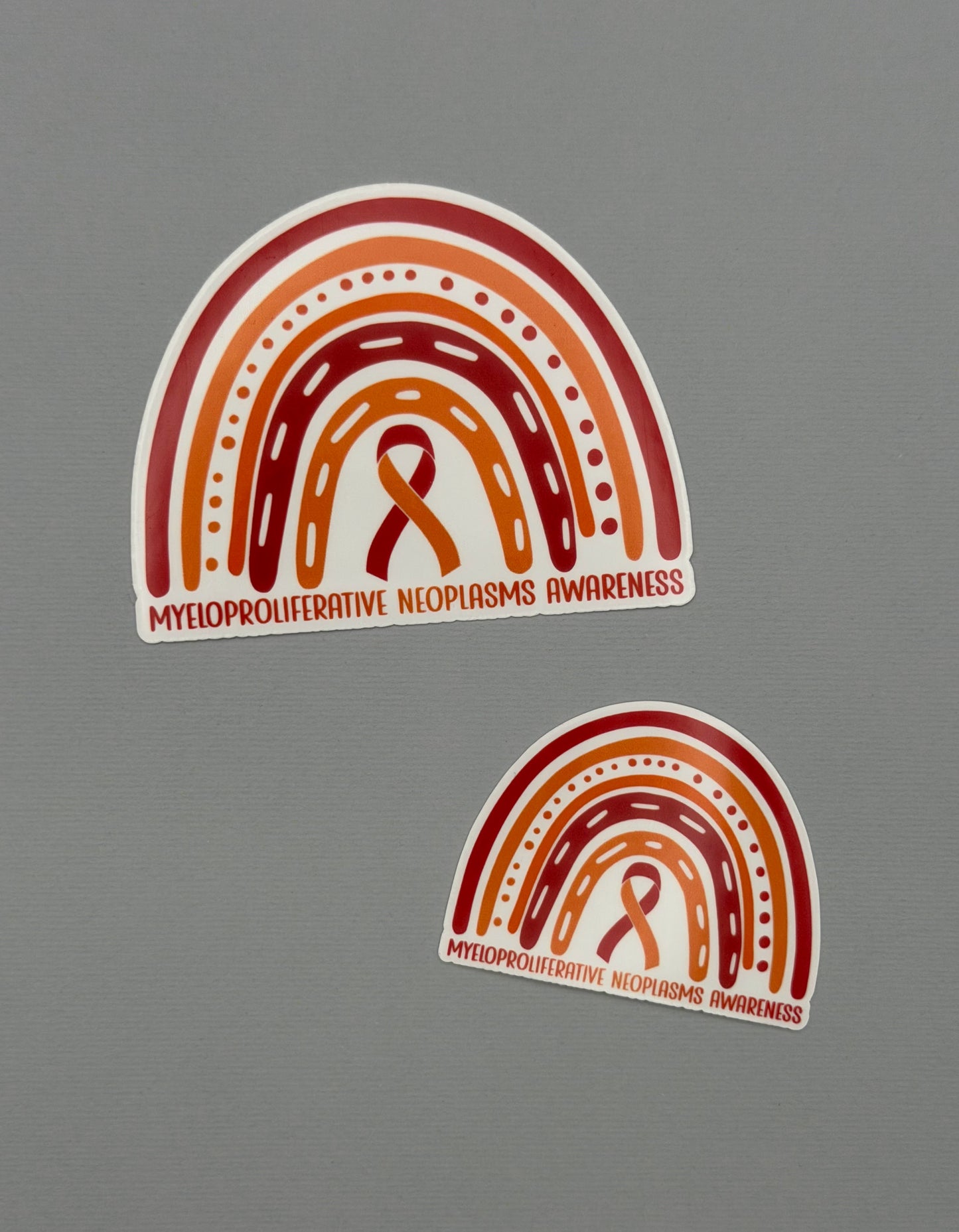 Myeloproliferative Neoplasms Awareness Rainbow Sticker or Magnet | MPNs