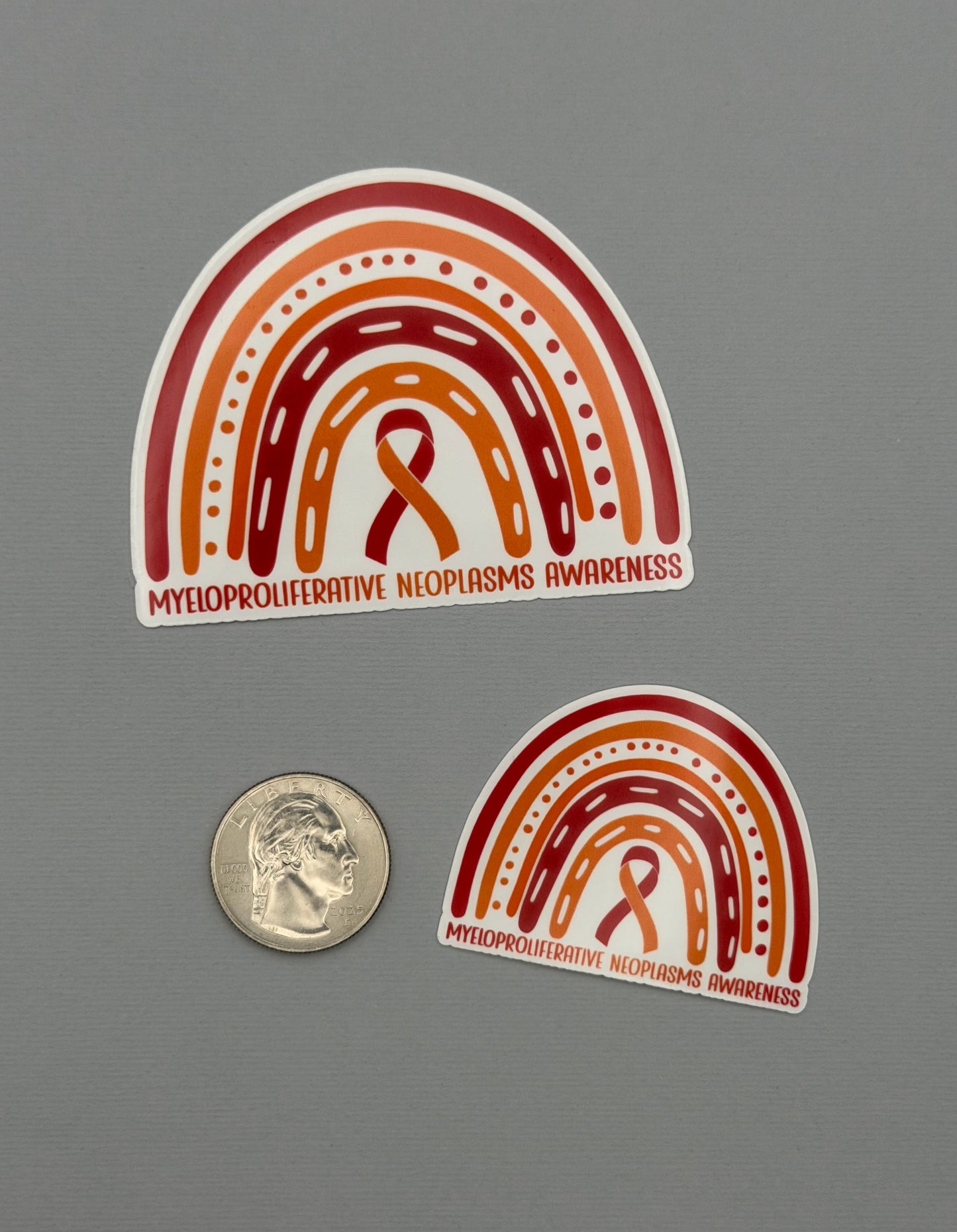 Myeloproliferative Neoplasms Awareness Rainbow Sticker or Magnet | MPNs