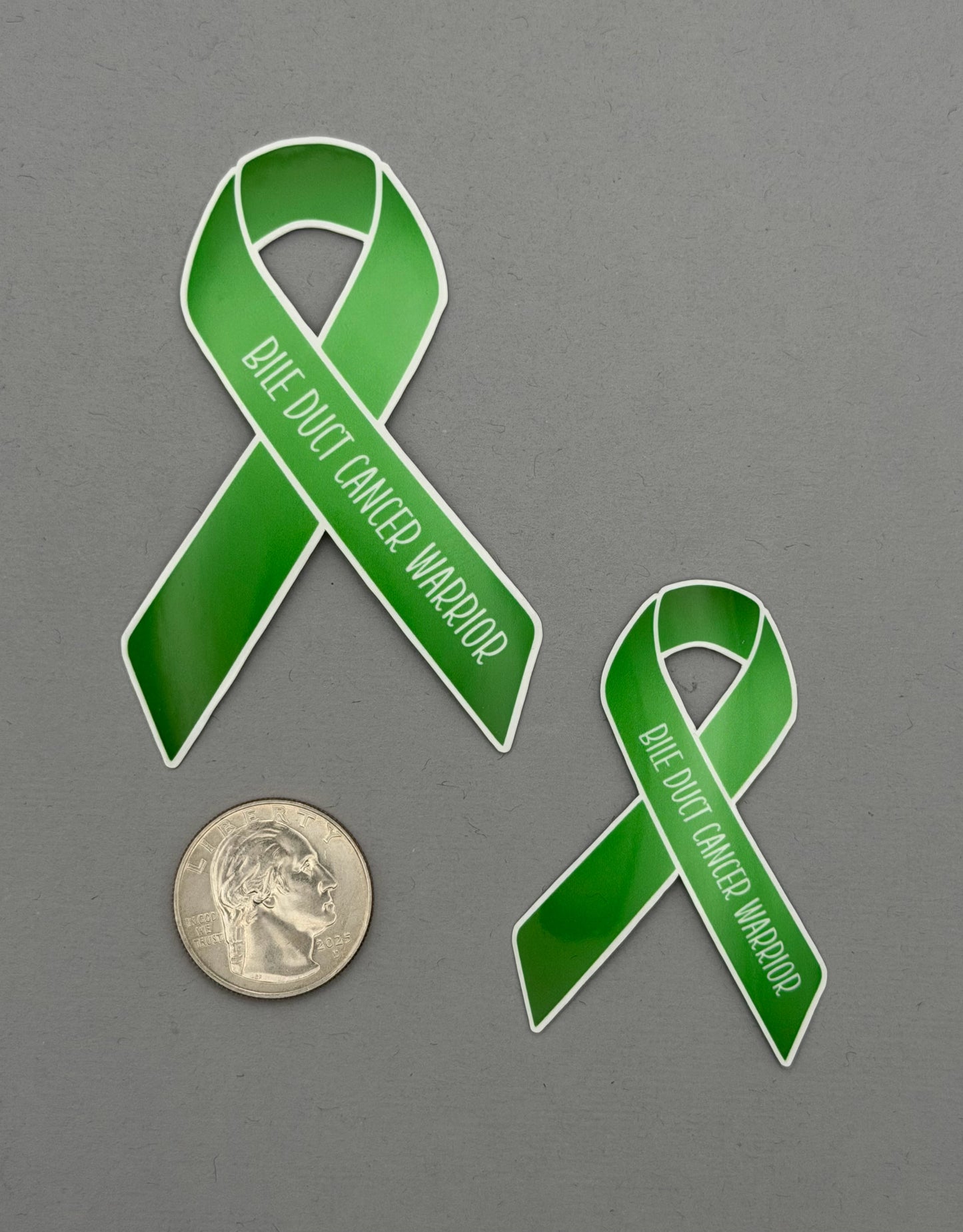 Bile Duct Cancer Warrior Ribbon Sticker