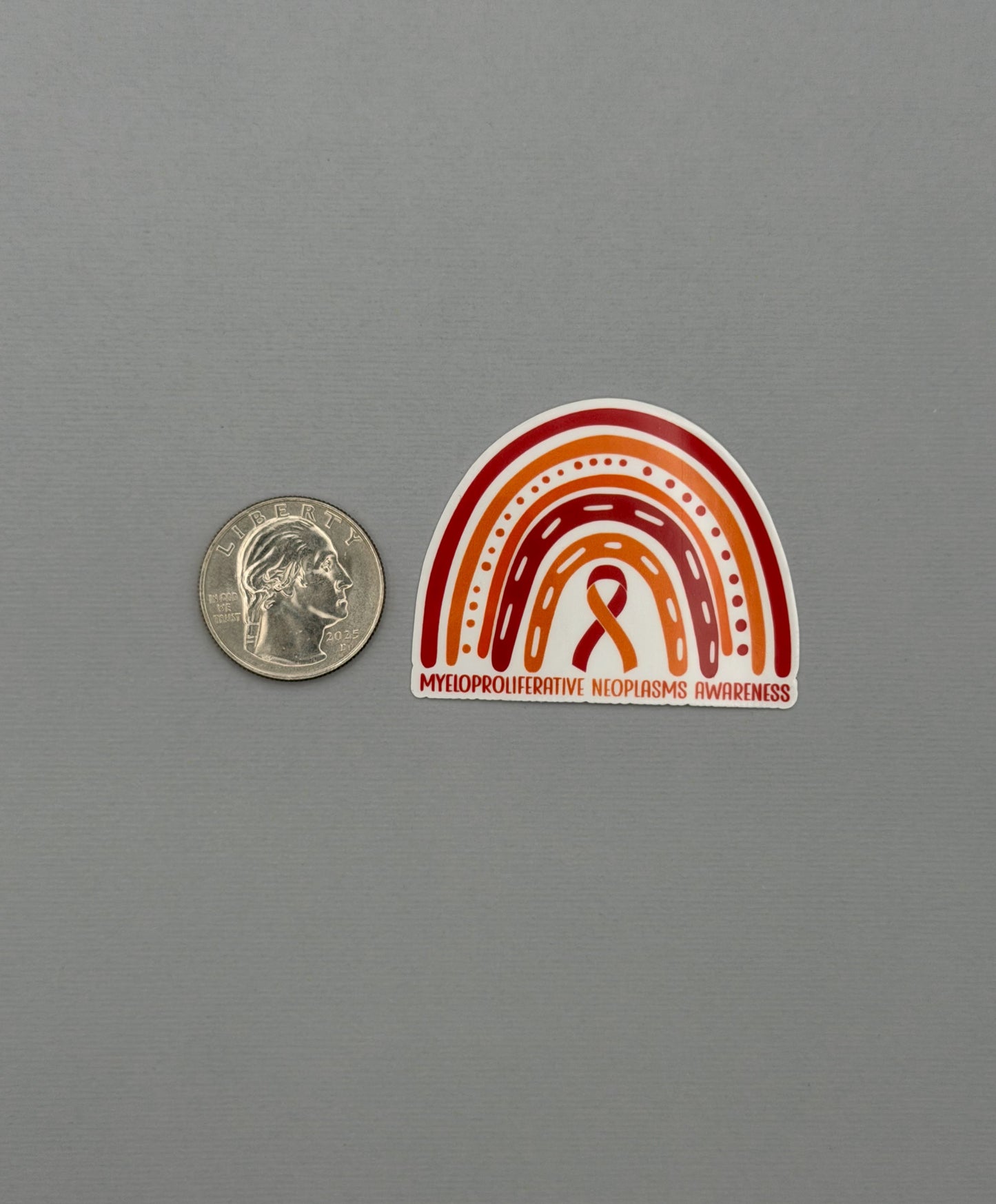 Myeloproliferative Neoplasms Awareness Rainbow Sticker or Magnet | MPNs