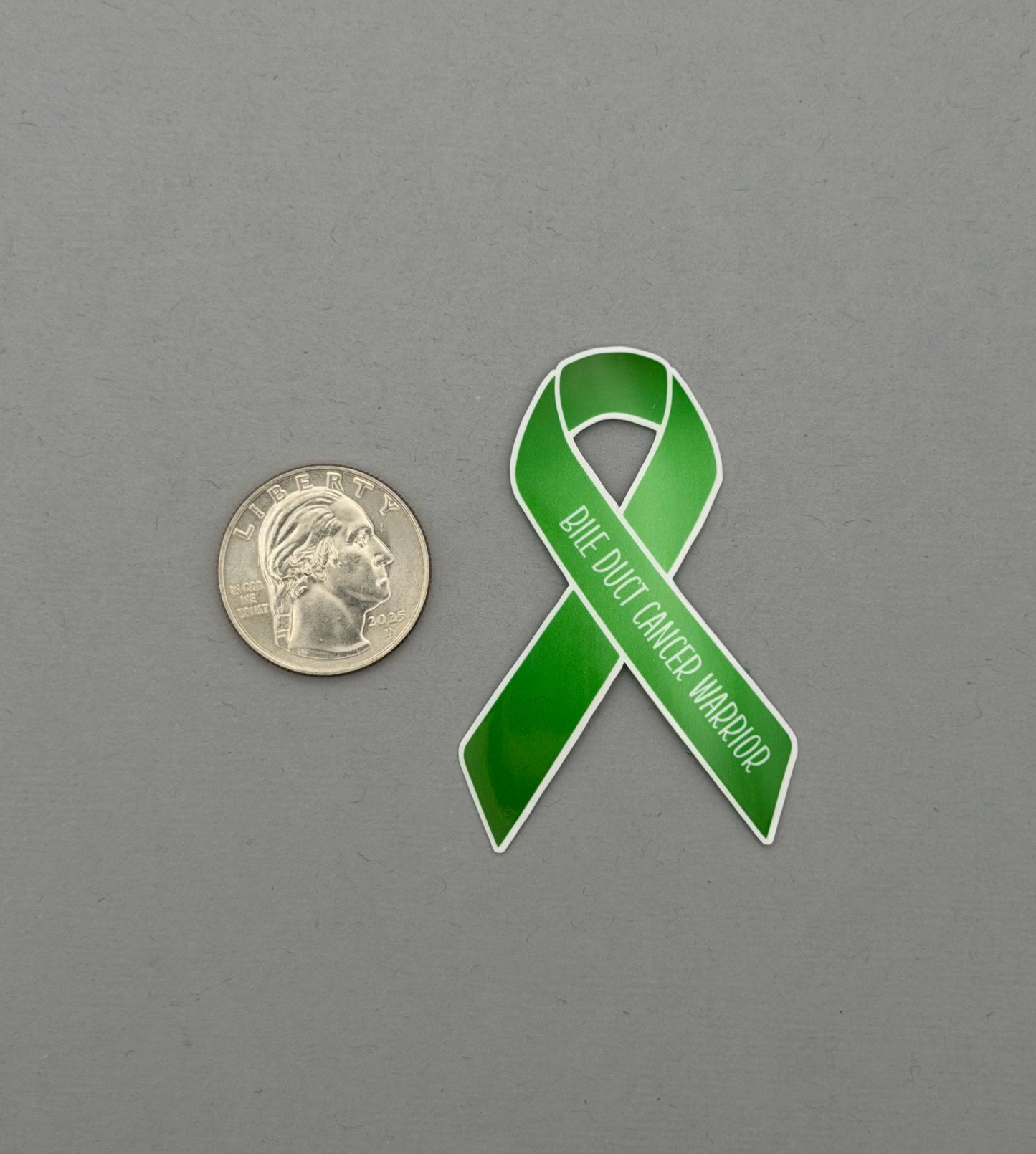 Bile Duct Cancer Warrior Ribbon Sticker