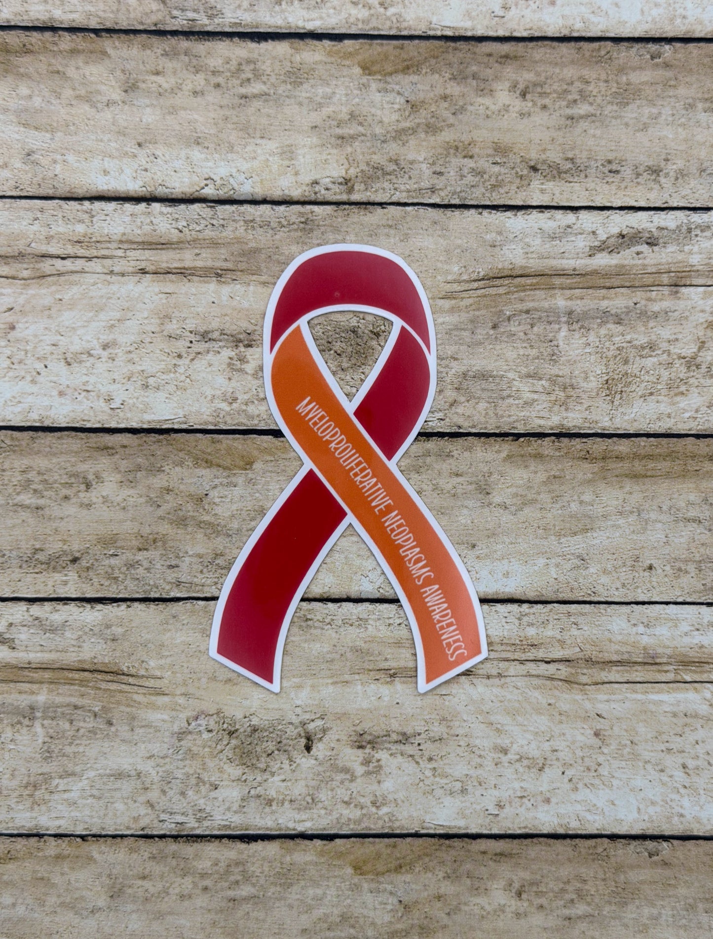 Myeloproliferative Neoplasms Awareness Ribbon Sticker or Magnet | MPNs