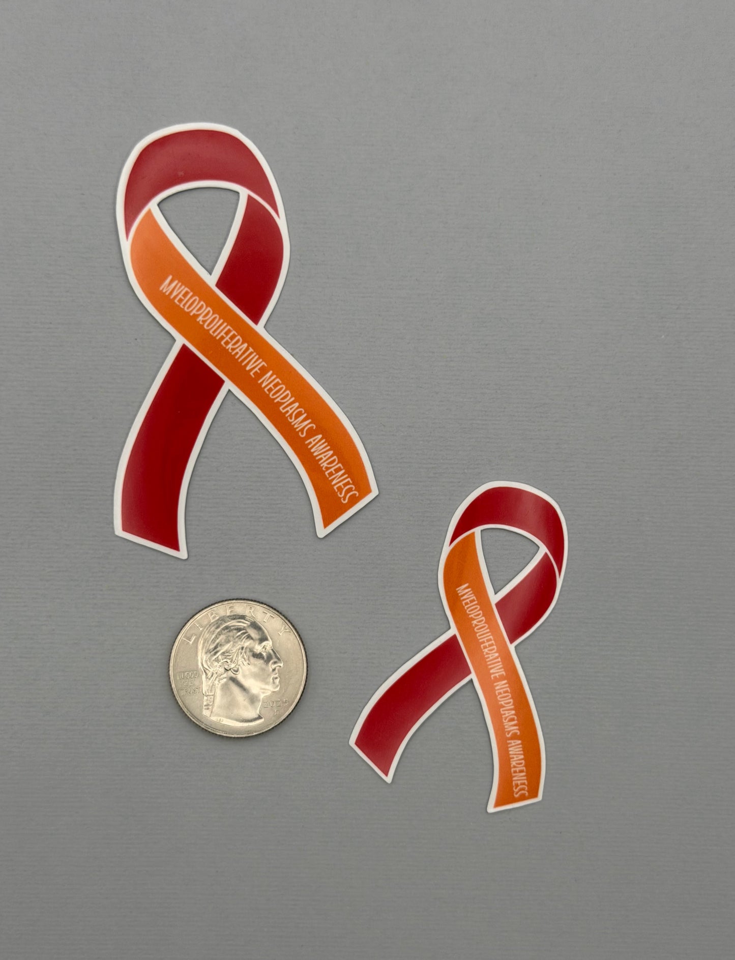 Myeloproliferative Neoplasms Awareness Ribbon Sticker or Magnet | MPNs