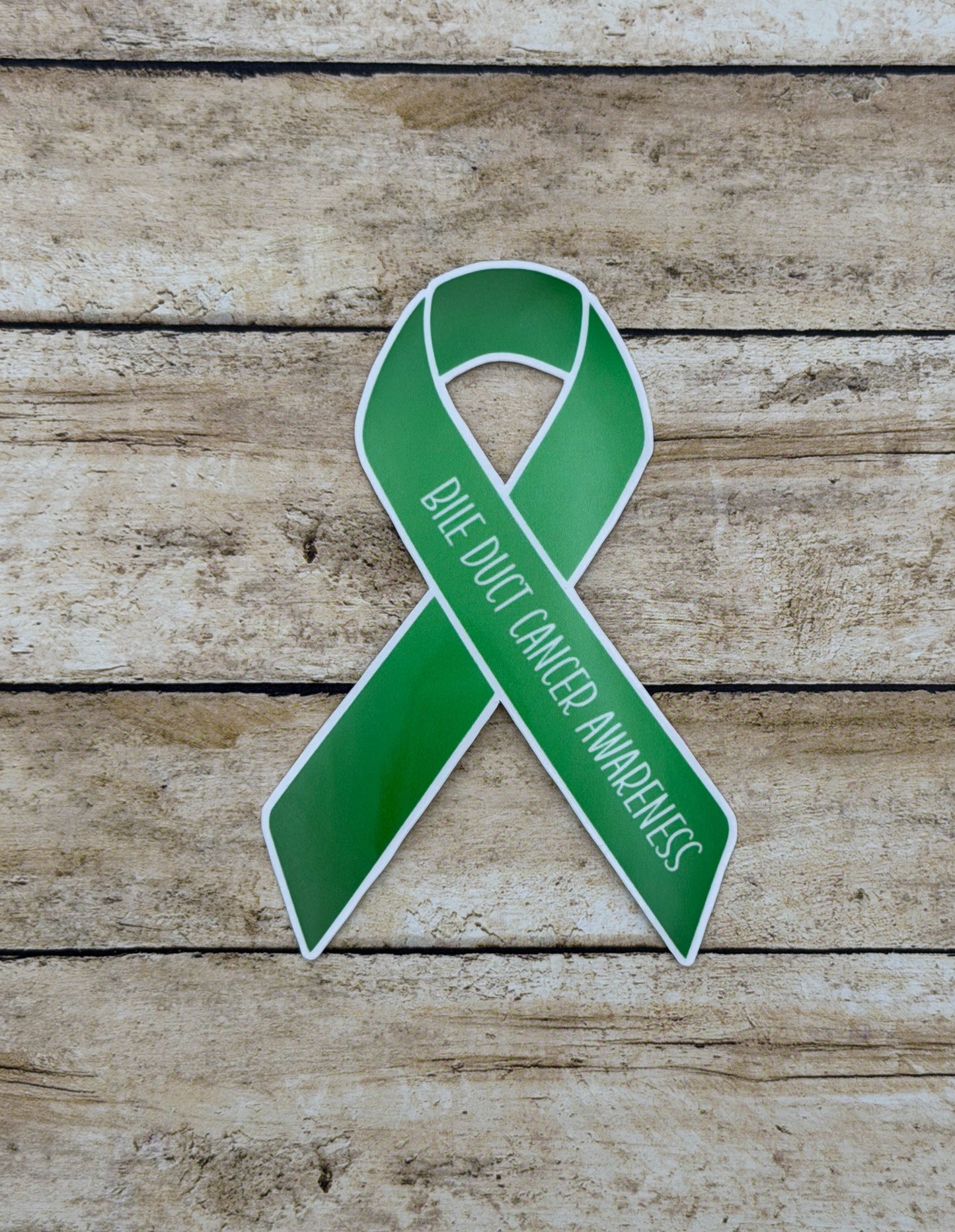 Bile Duct Cancer Awareness Ribbon Sticker
