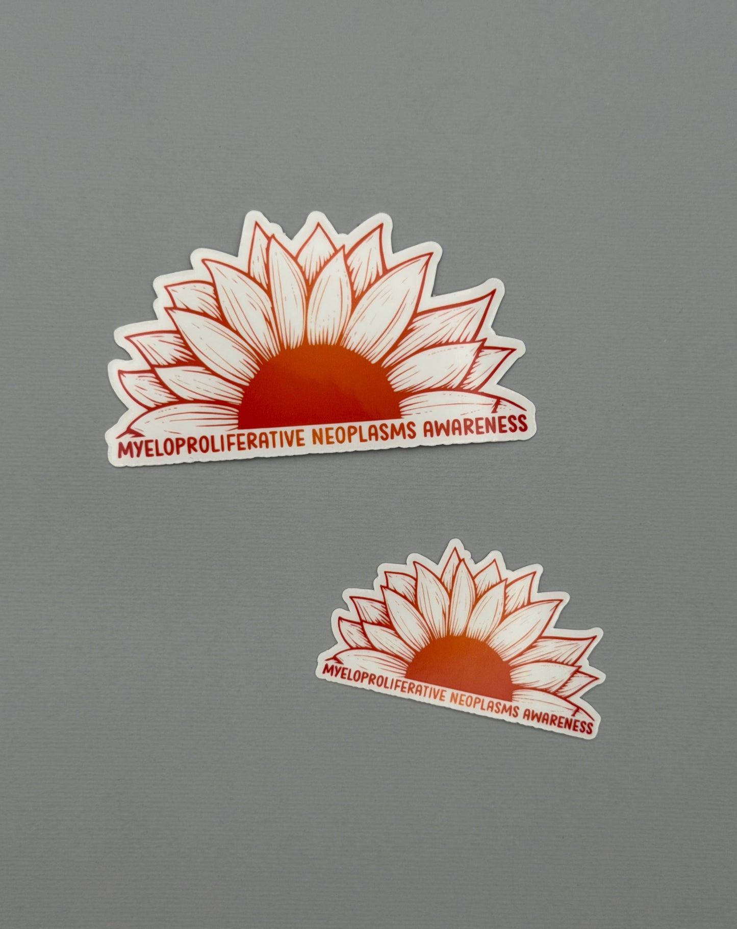 Myeloproliferative Neoplasms Awareness Sunflower Sticker or Magnet | MPNs