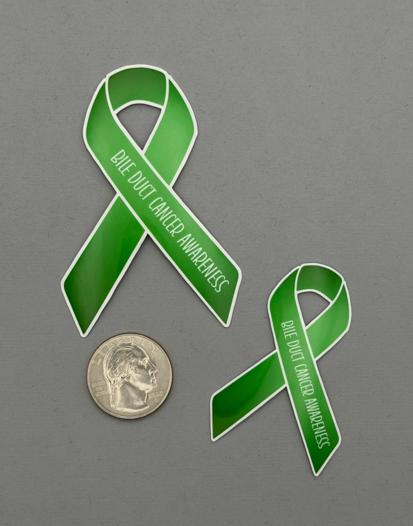Bile Duct Cancer Awareness Ribbon Sticker