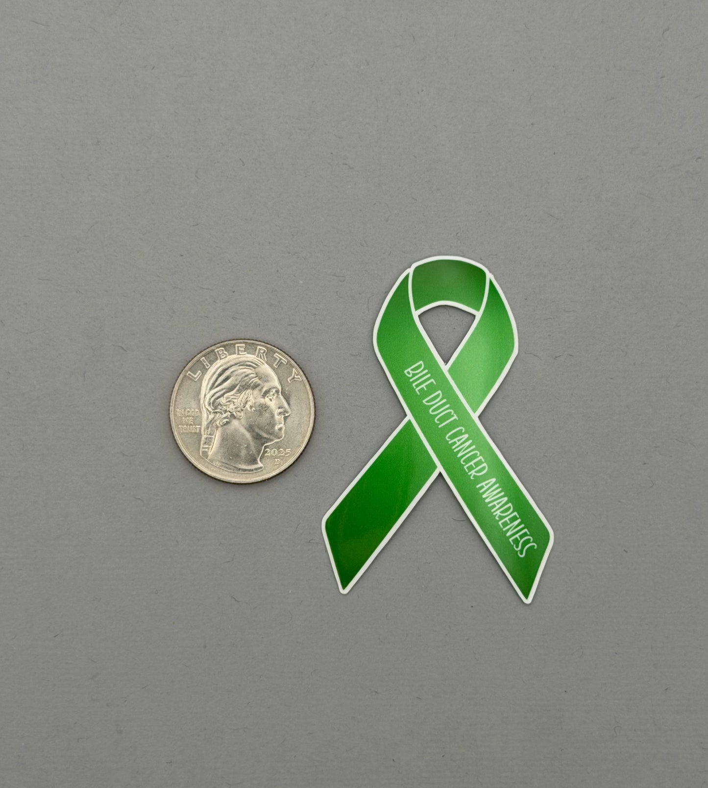 Bile Duct Cancer Awareness Ribbon Sticker