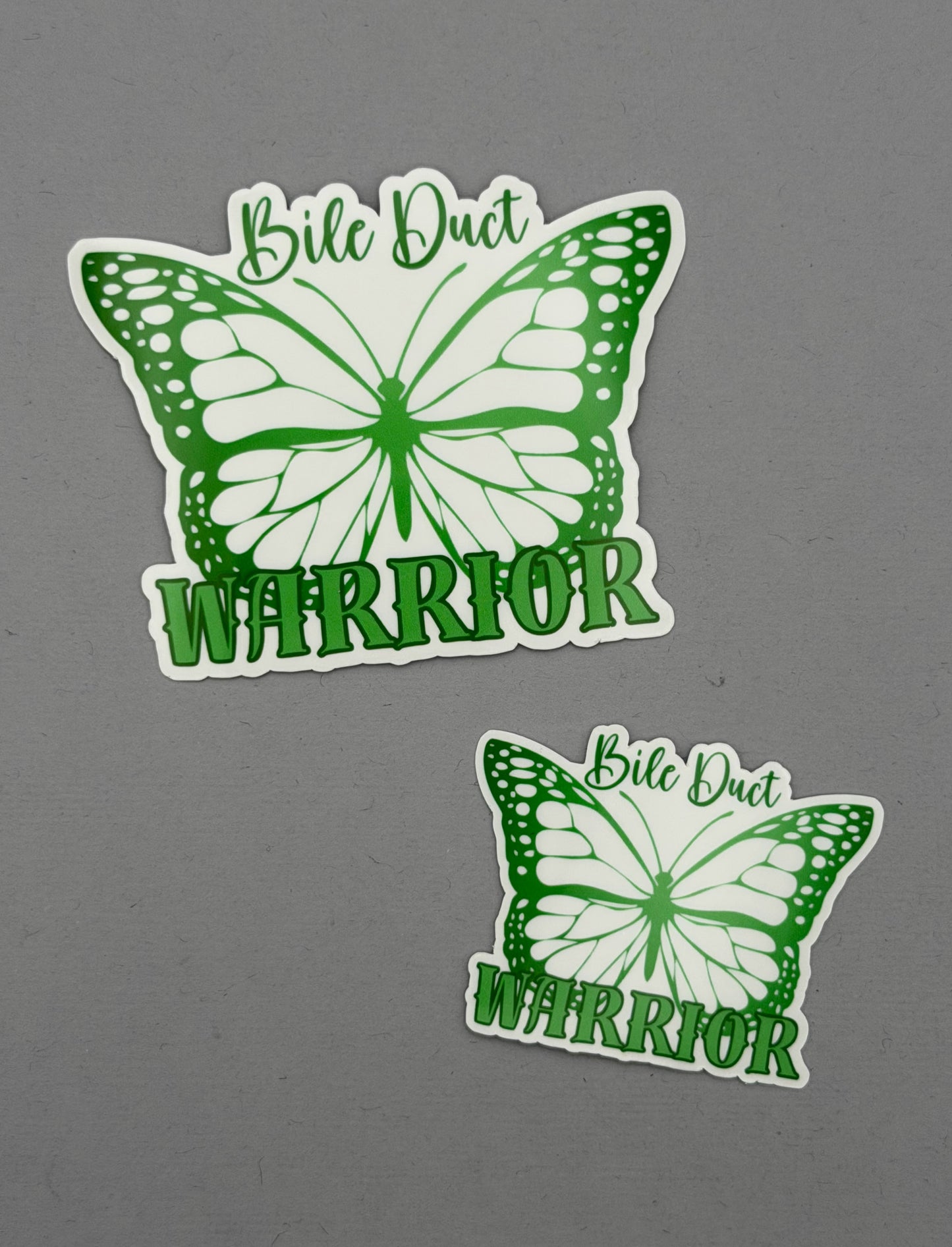 Bile Duct Cancer Warrior Butterfly Sticker
