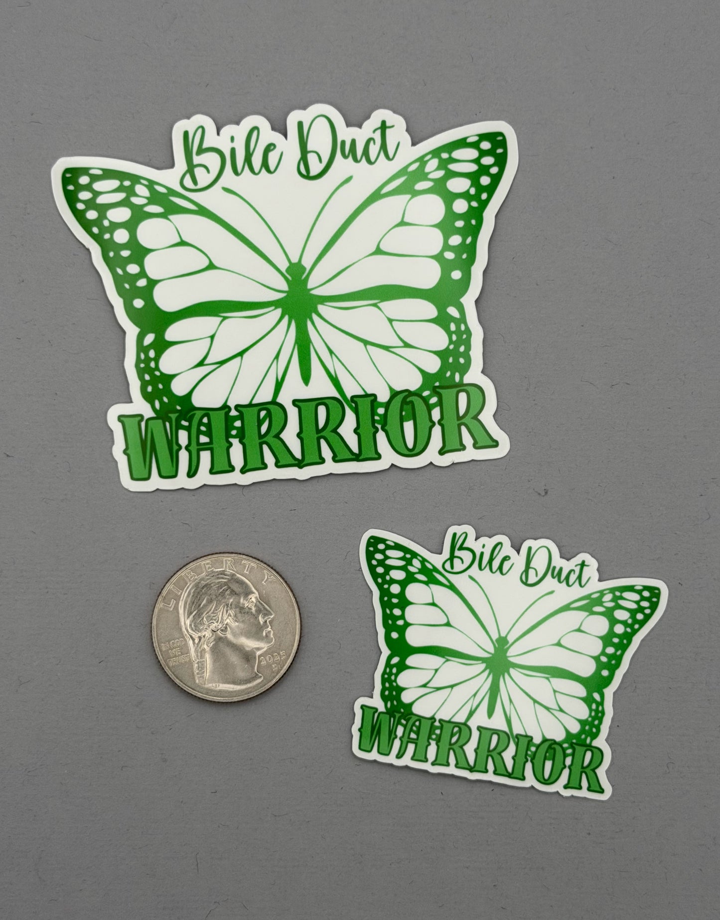 Bile Duct Cancer Warrior Butterfly Sticker