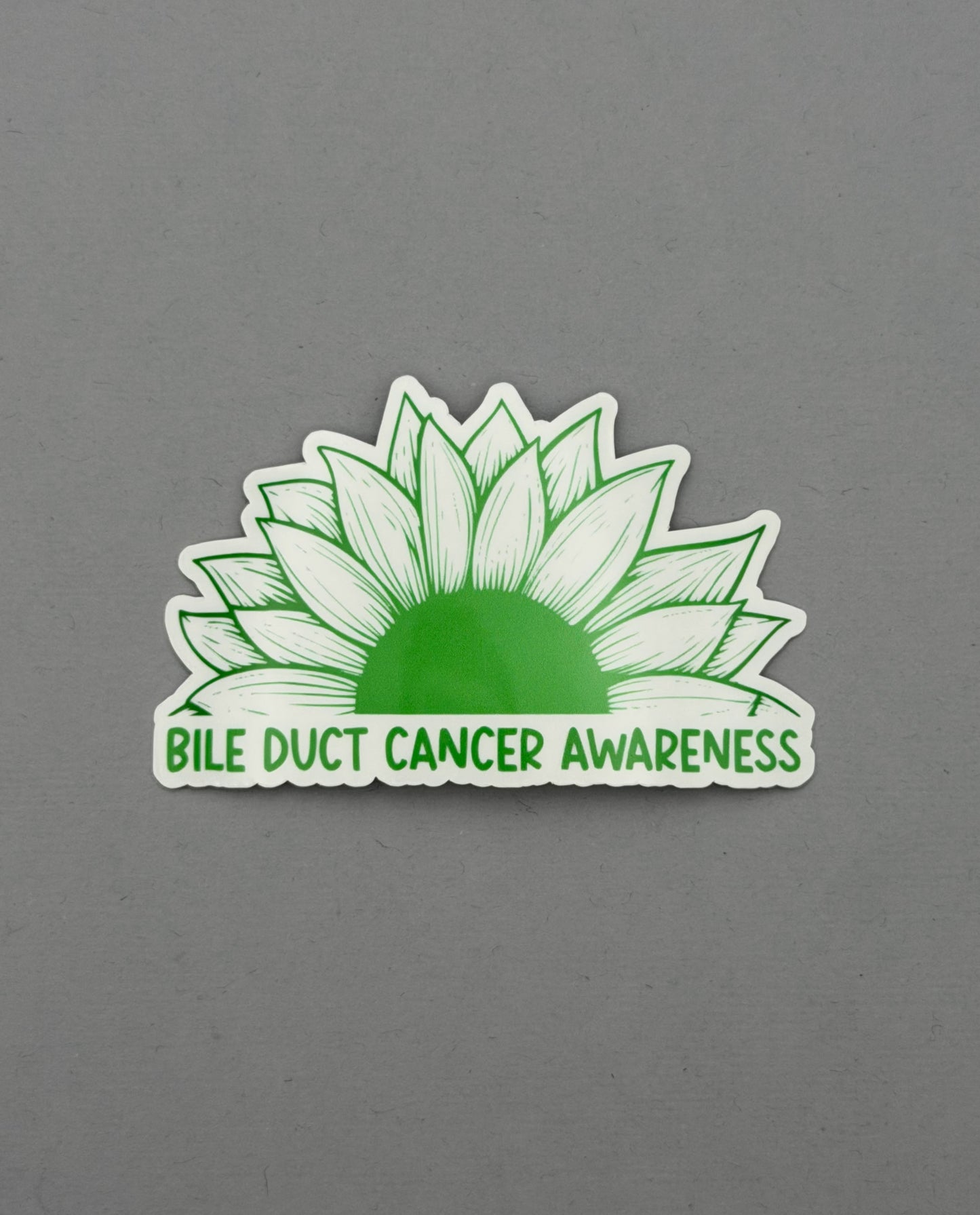 Bile Duct Cancer Awareness Sunflower Sticker
