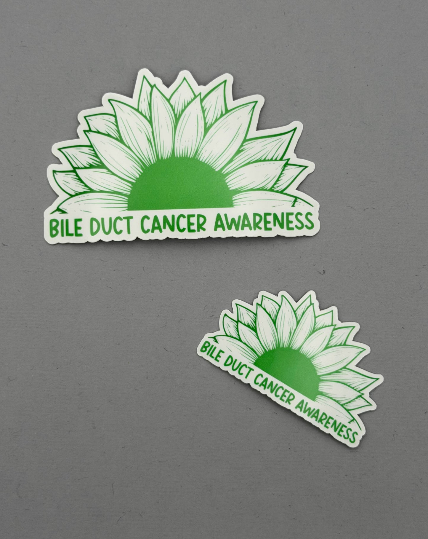 Bile Duct Cancer Awareness Sunflower Sticker