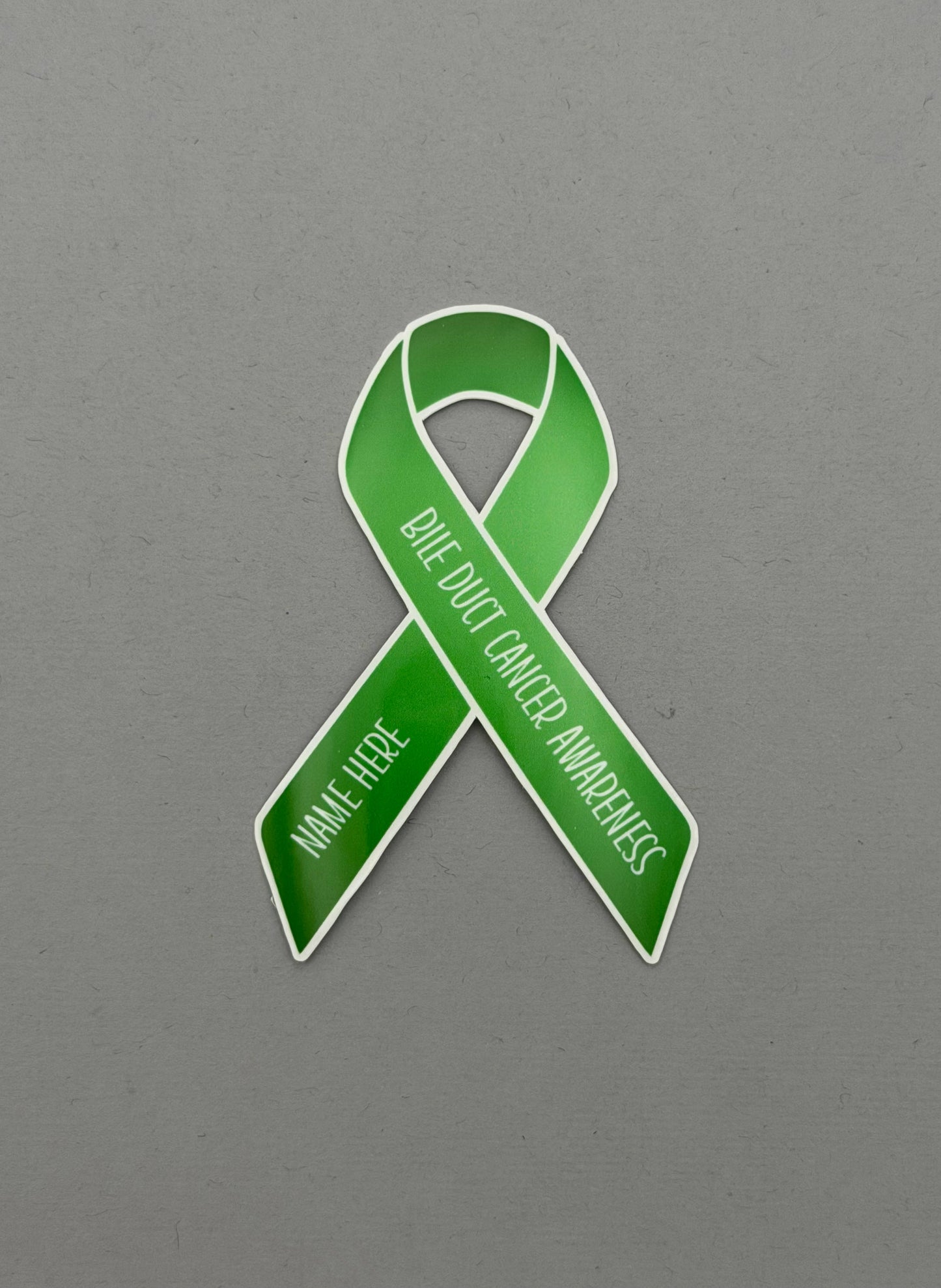 Bile Duct Cancer Awareness Custom Ribbon Sticker
