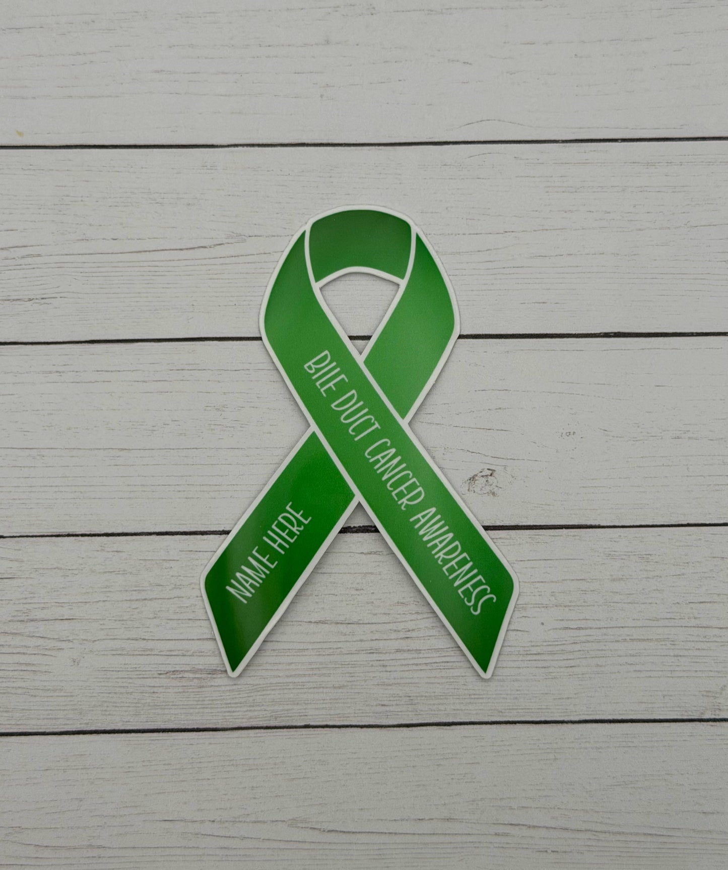 Bile Duct Cancer Awareness Custom Ribbon Sticker