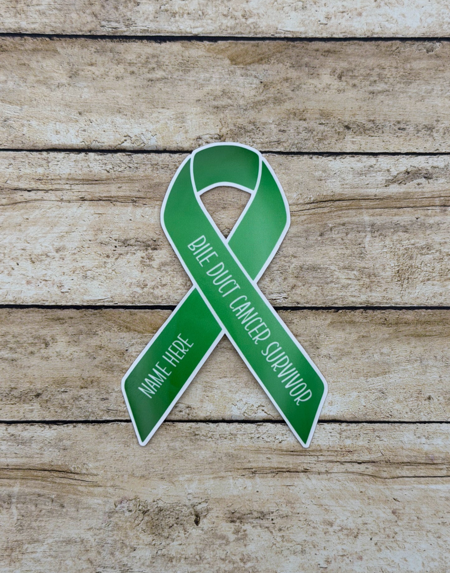 Bile Duct Cancer Survivor Custom Ribbon Sticker
