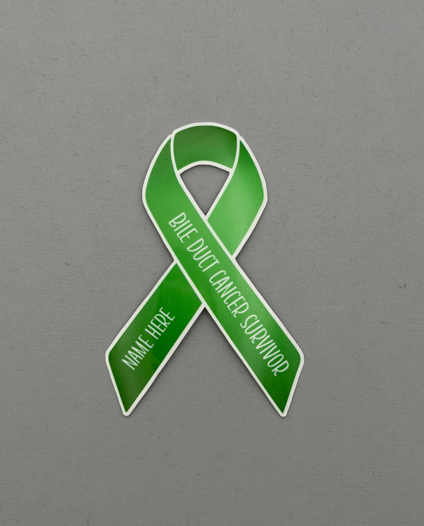Bile Duct Cancer Survivor Custom Ribbon Sticker
