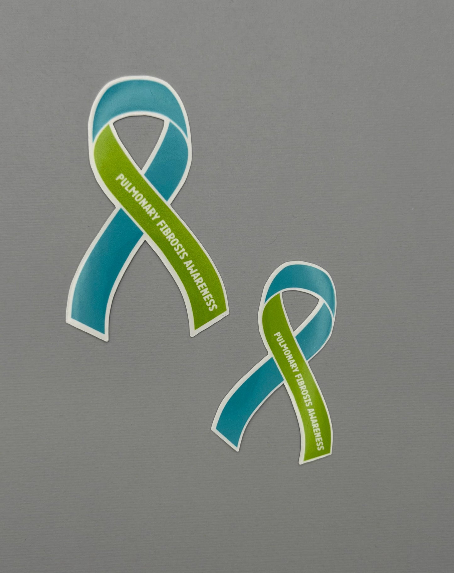 Pulmonary Fibrosis Awareness Ribbon Sticker or Magnet
