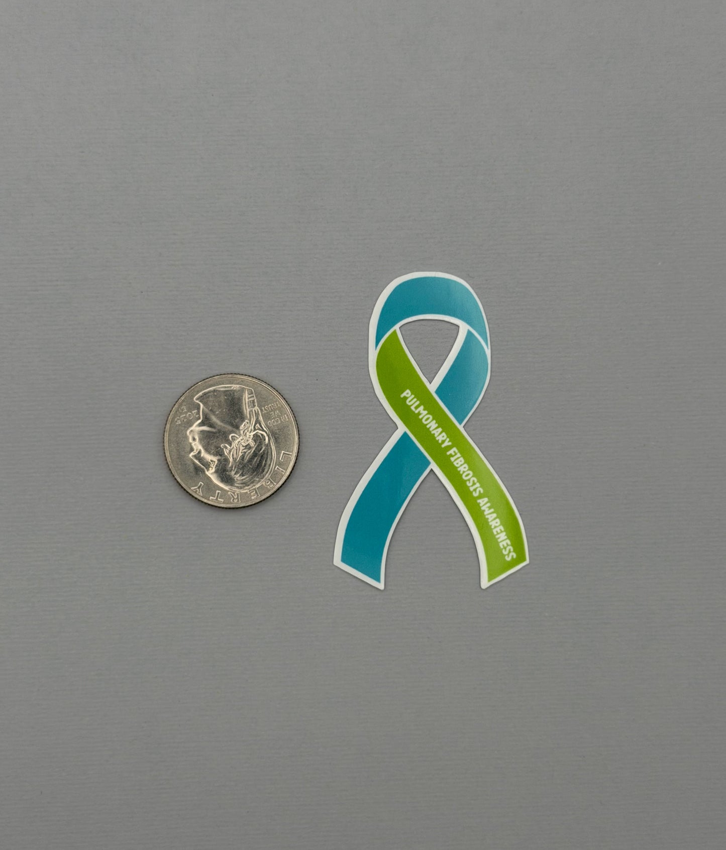 Pulmonary Fibrosis Awareness Ribbon Sticker or Magnet