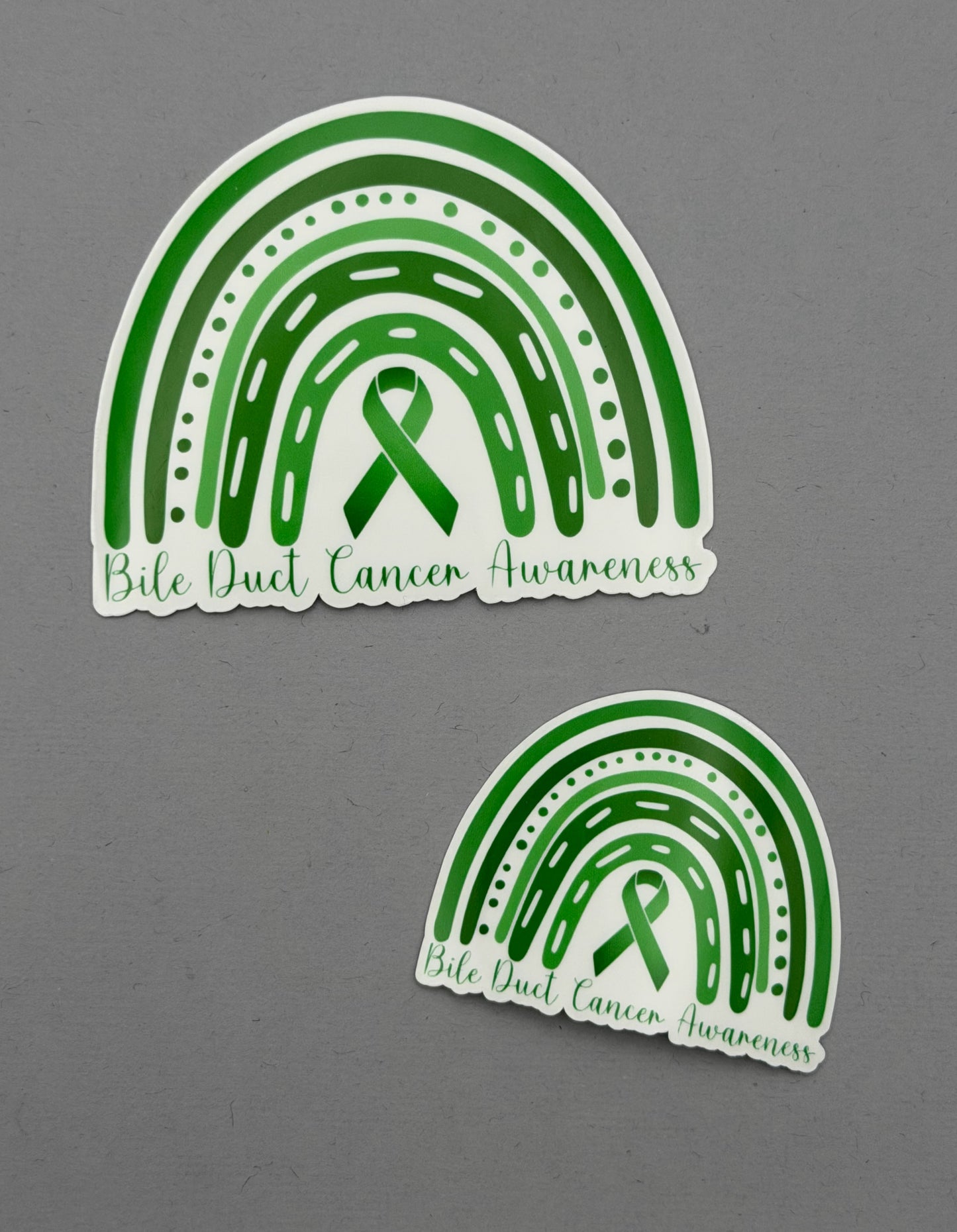 Bile Duct Cancer Awareness Rainbow Sticker