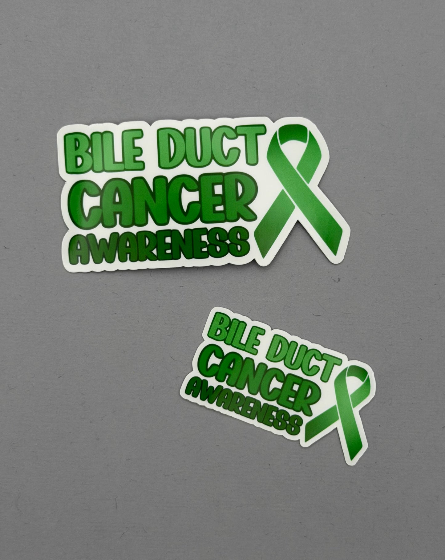 Bile Duct Cancer Awareness with Ribbon Sticker