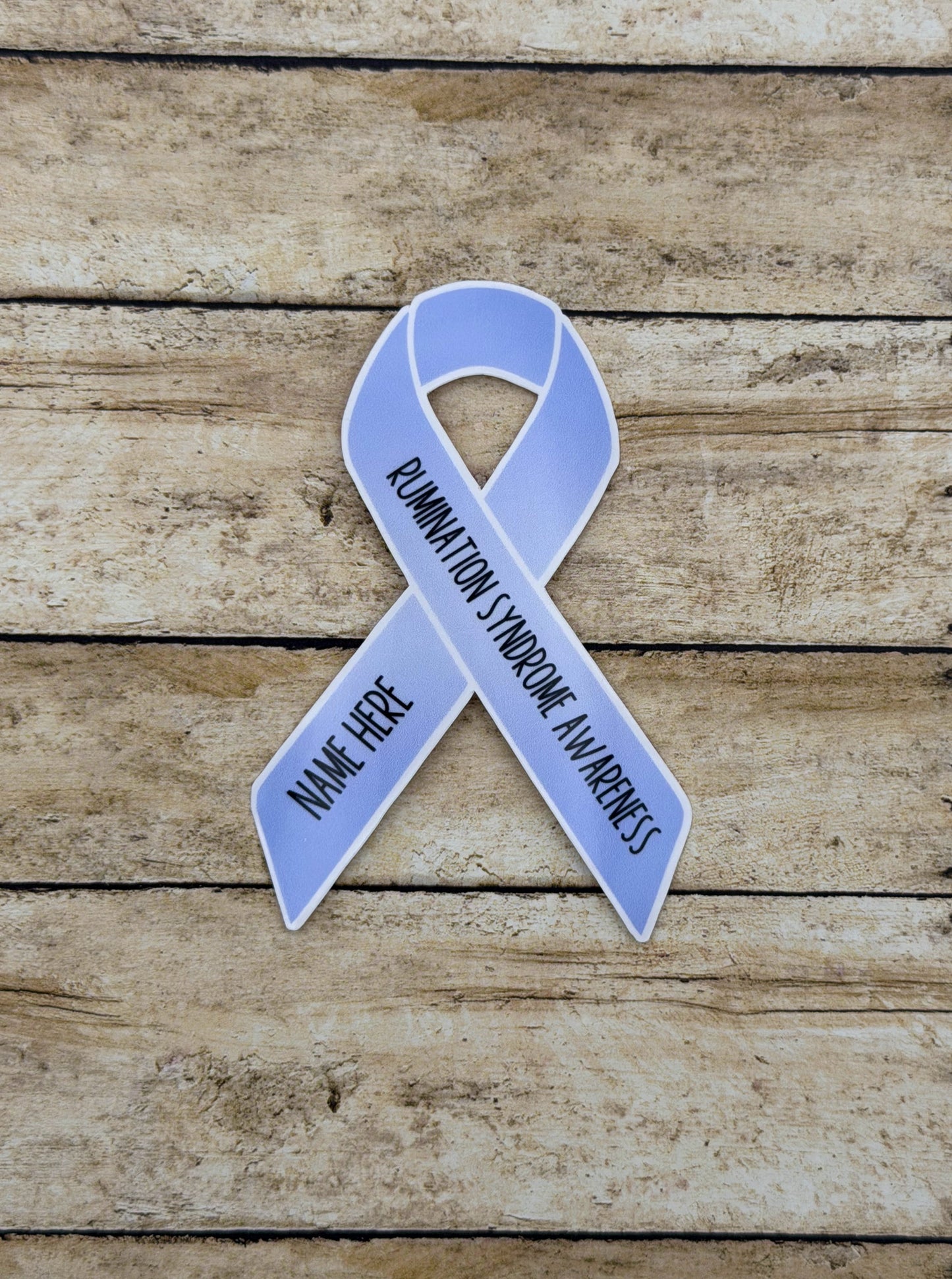 Rumination Syndrome Awareness Custom Ribbon Sticker