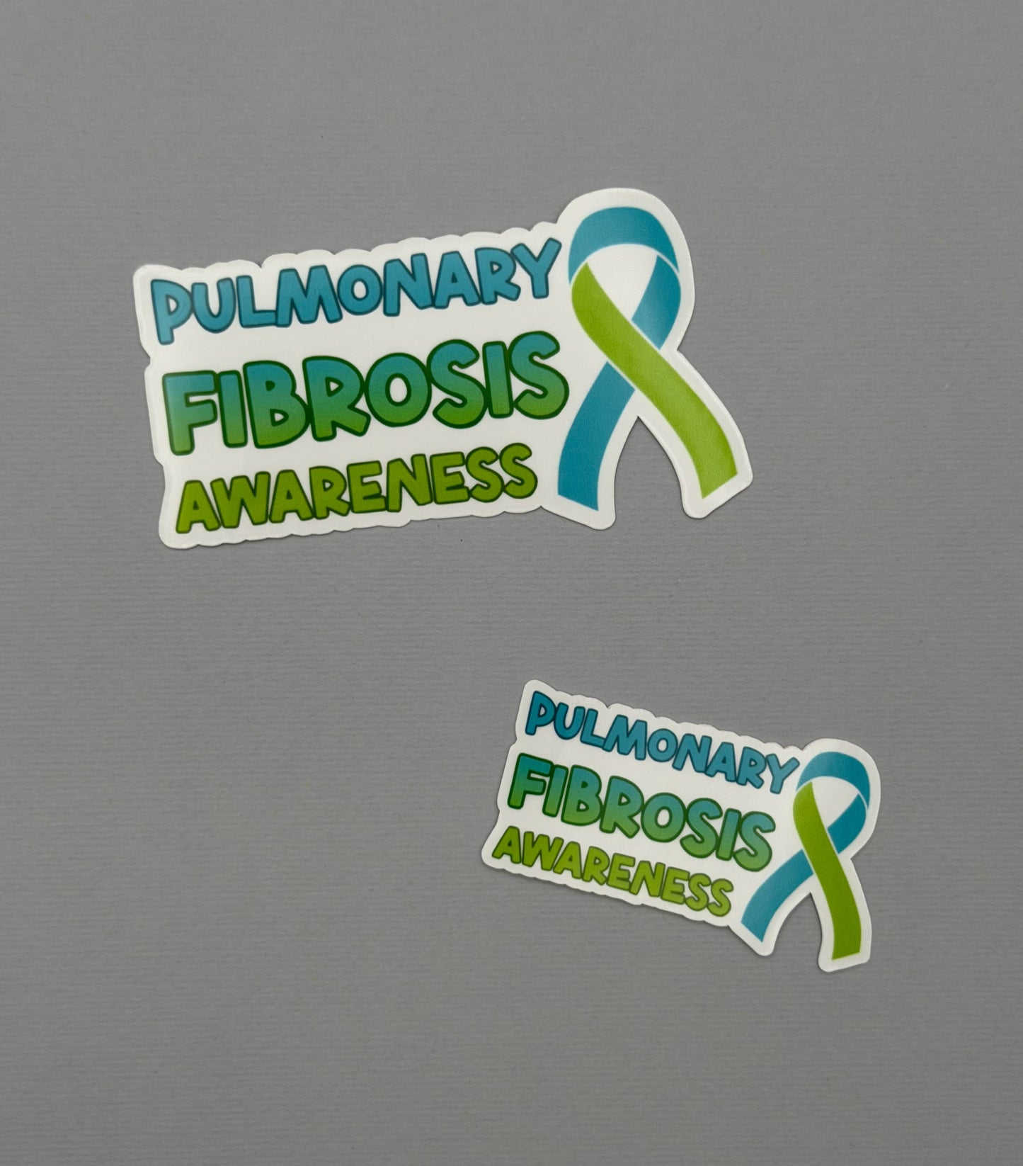 Pulmonary Fibrosis Awareness with Ribbon Sticker or Magnet