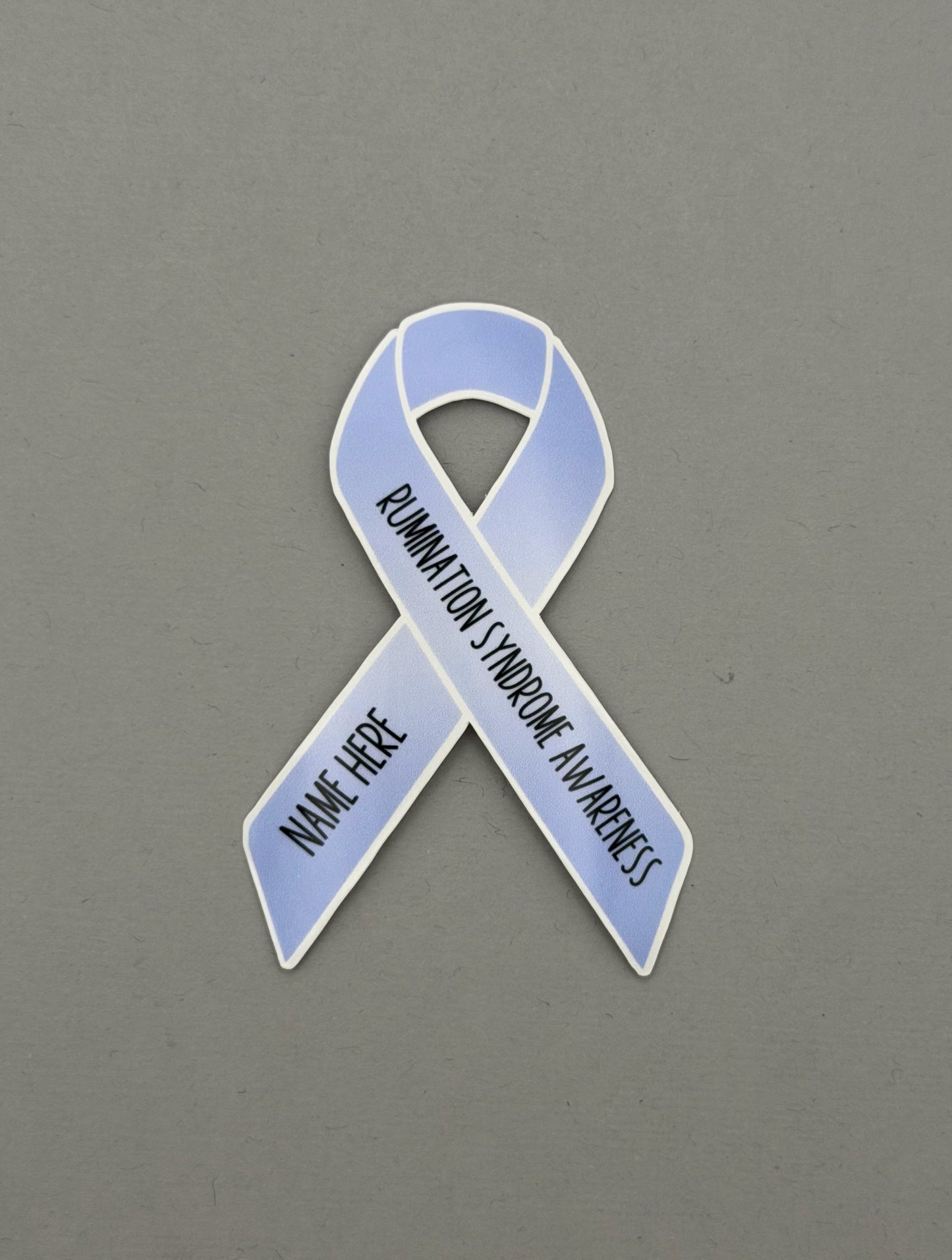Rumination Syndrome Awareness Custom Ribbon Sticker