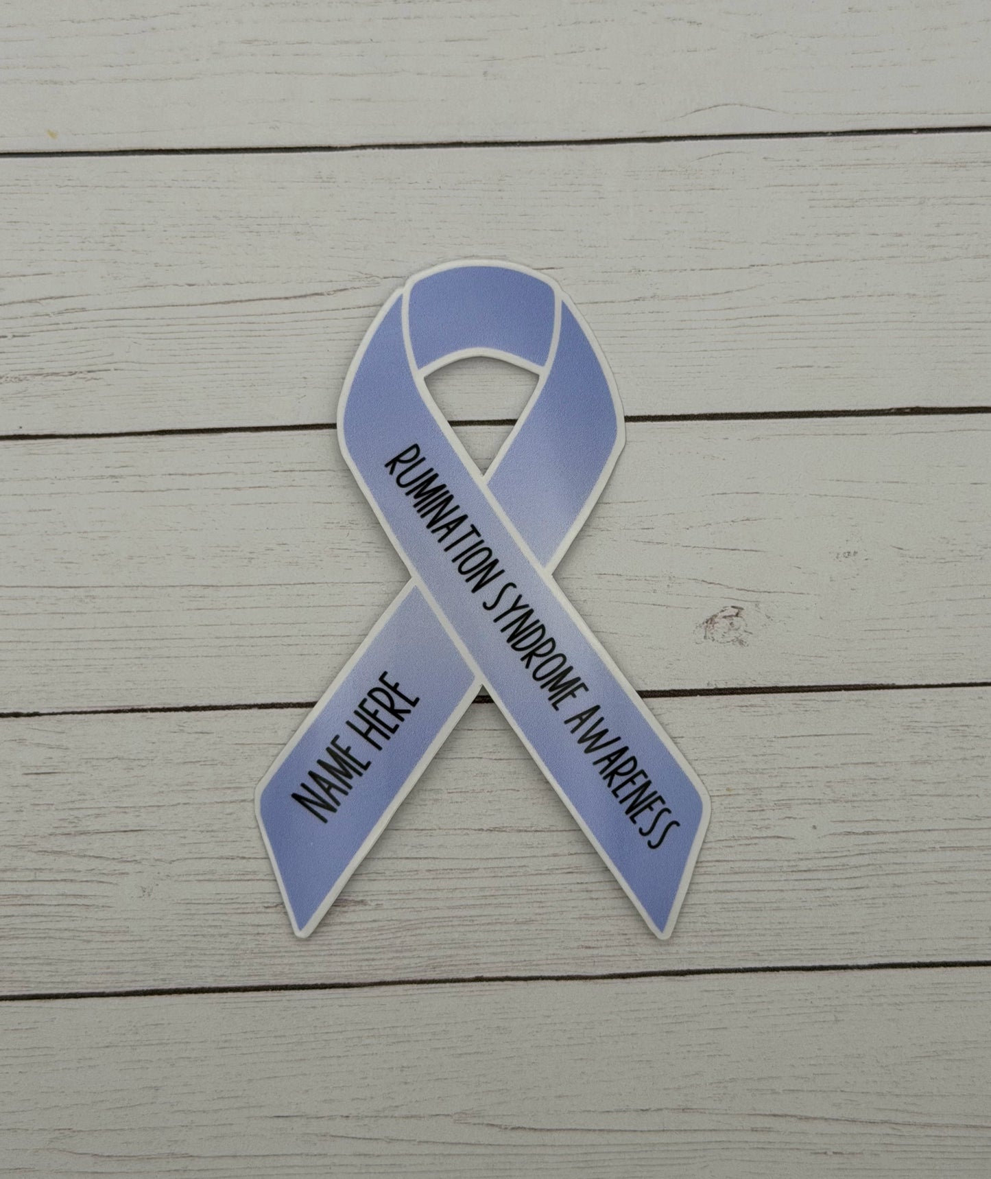 Rumination Syndrome Awareness Custom Ribbon Sticker