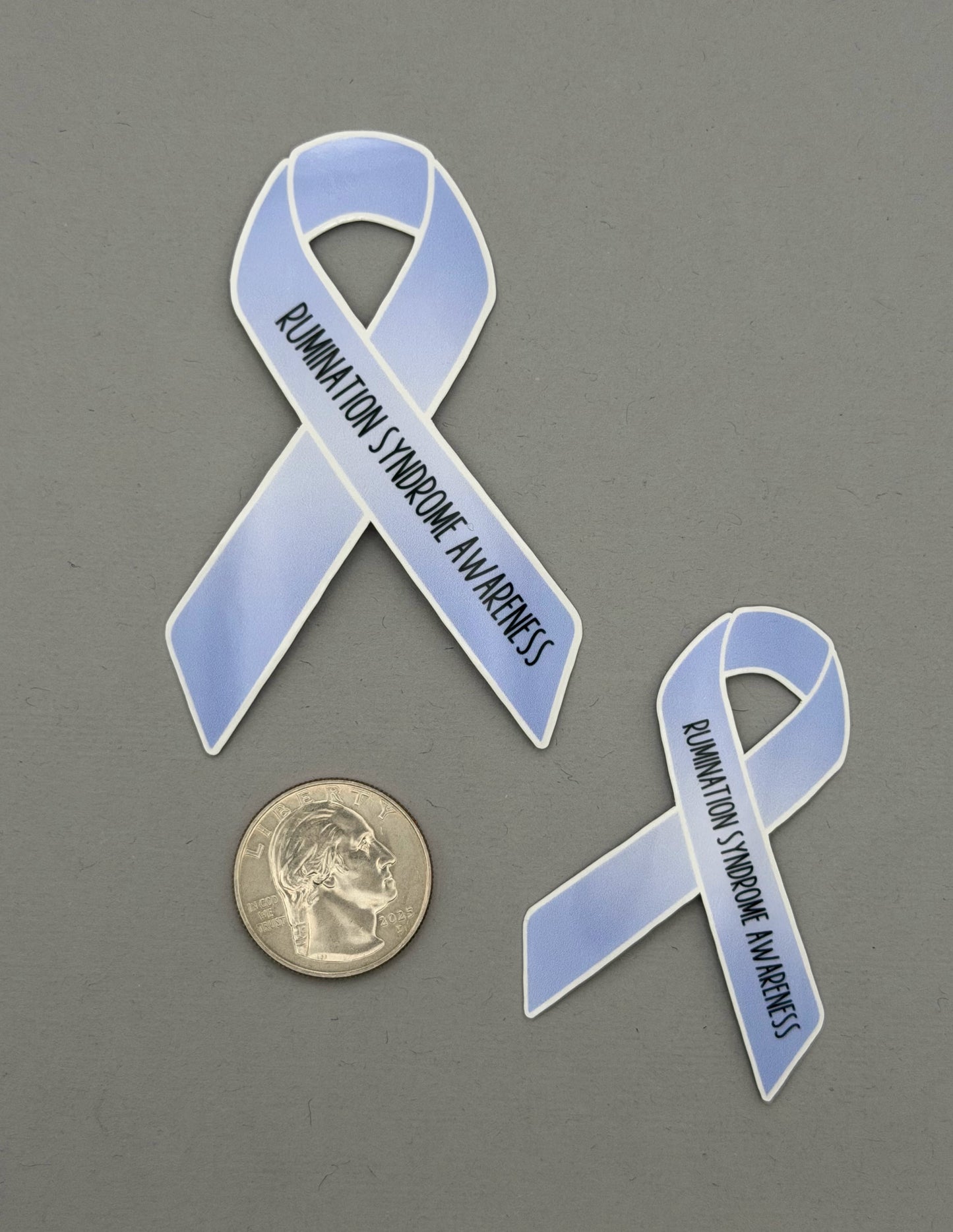 Rumination Syndrome Awareness Ribbon Sticker