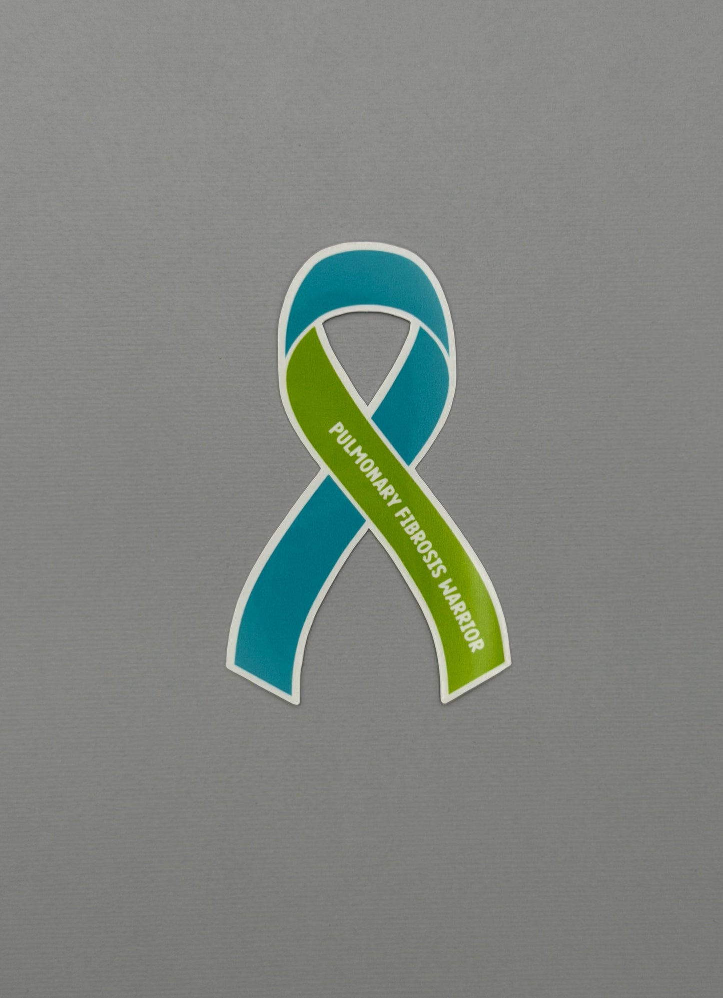 Pulmonary Fibrosis Warrior Ribbon Sticker or Magnet