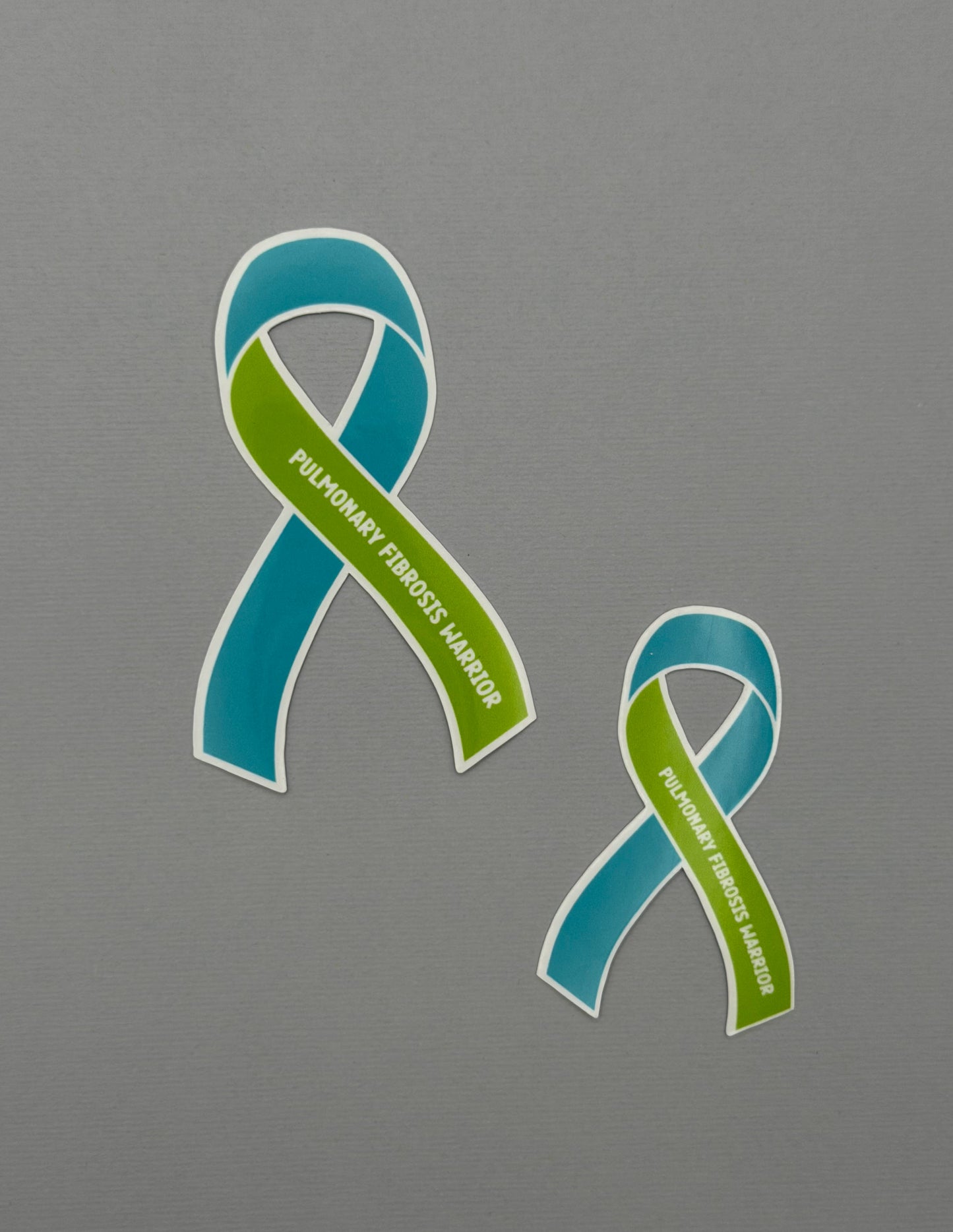 Pulmonary Fibrosis Warrior Ribbon Sticker or Magnet