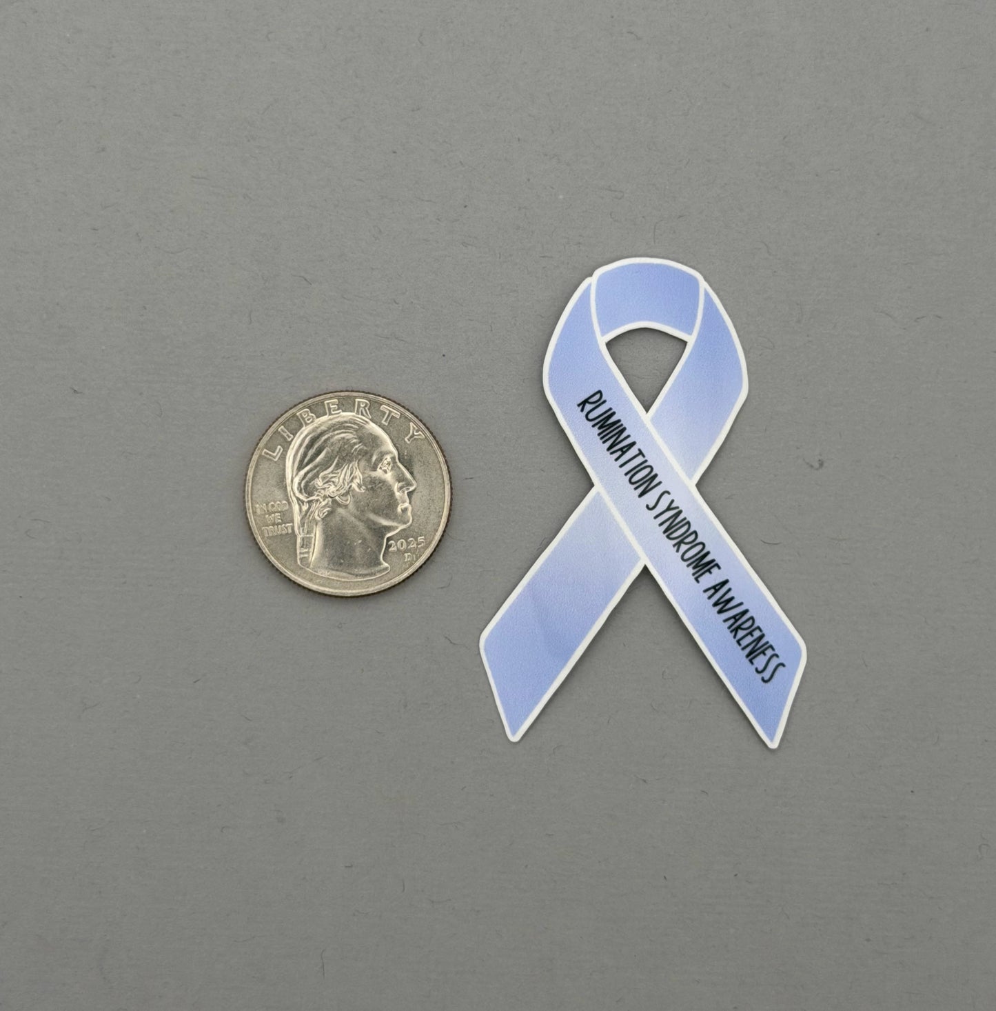 Rumination Syndrome Awareness Ribbon Sticker