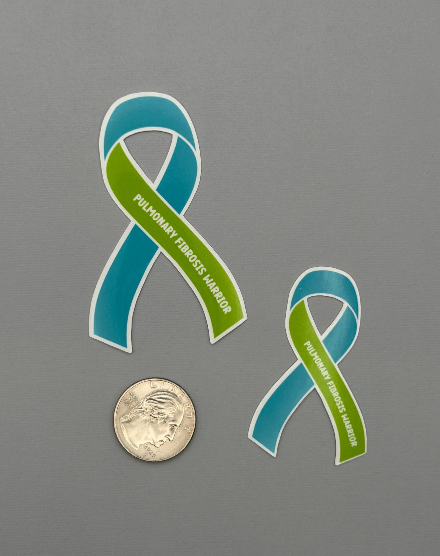 Pulmonary Fibrosis Warrior Ribbon Sticker or Magnet